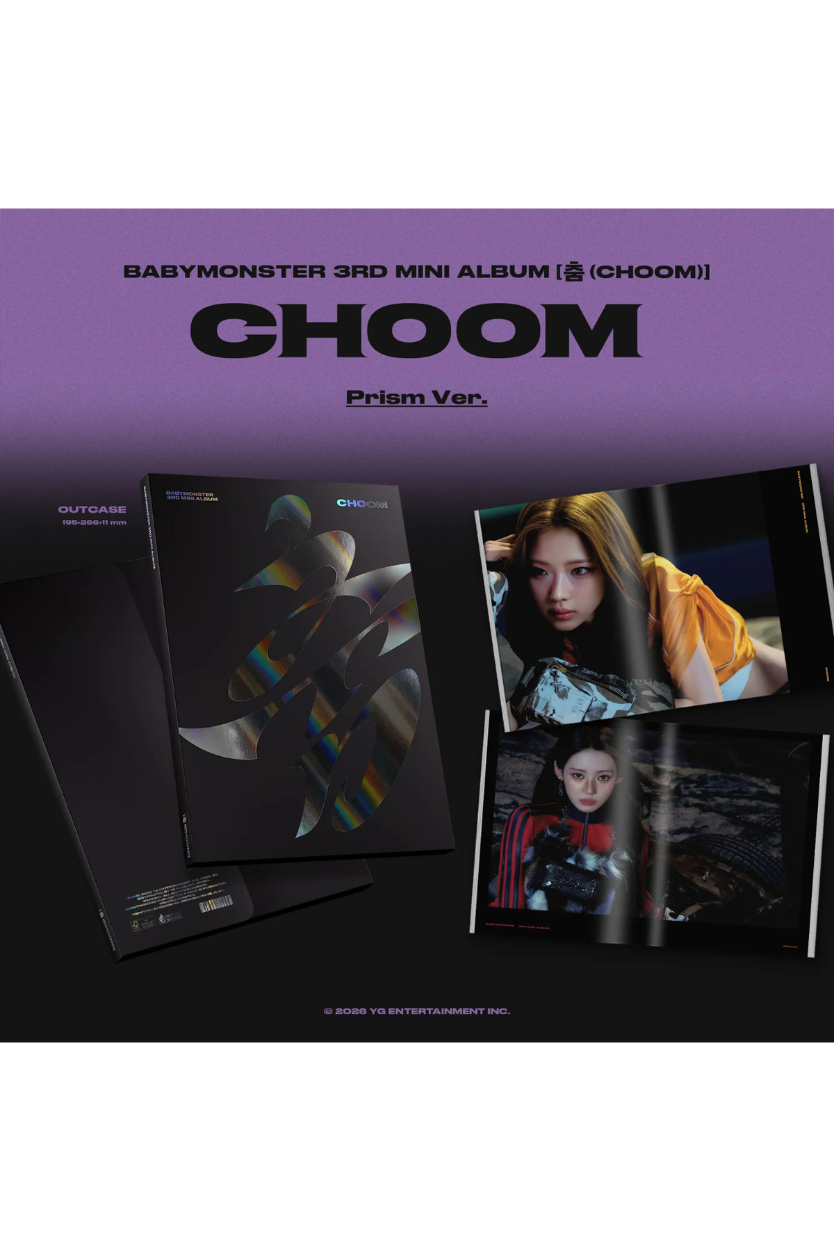 Kpop Dünyasi BABYMONSTER – 3rd MINI ALBUM [춤 (CHOOM)] Prism Ver