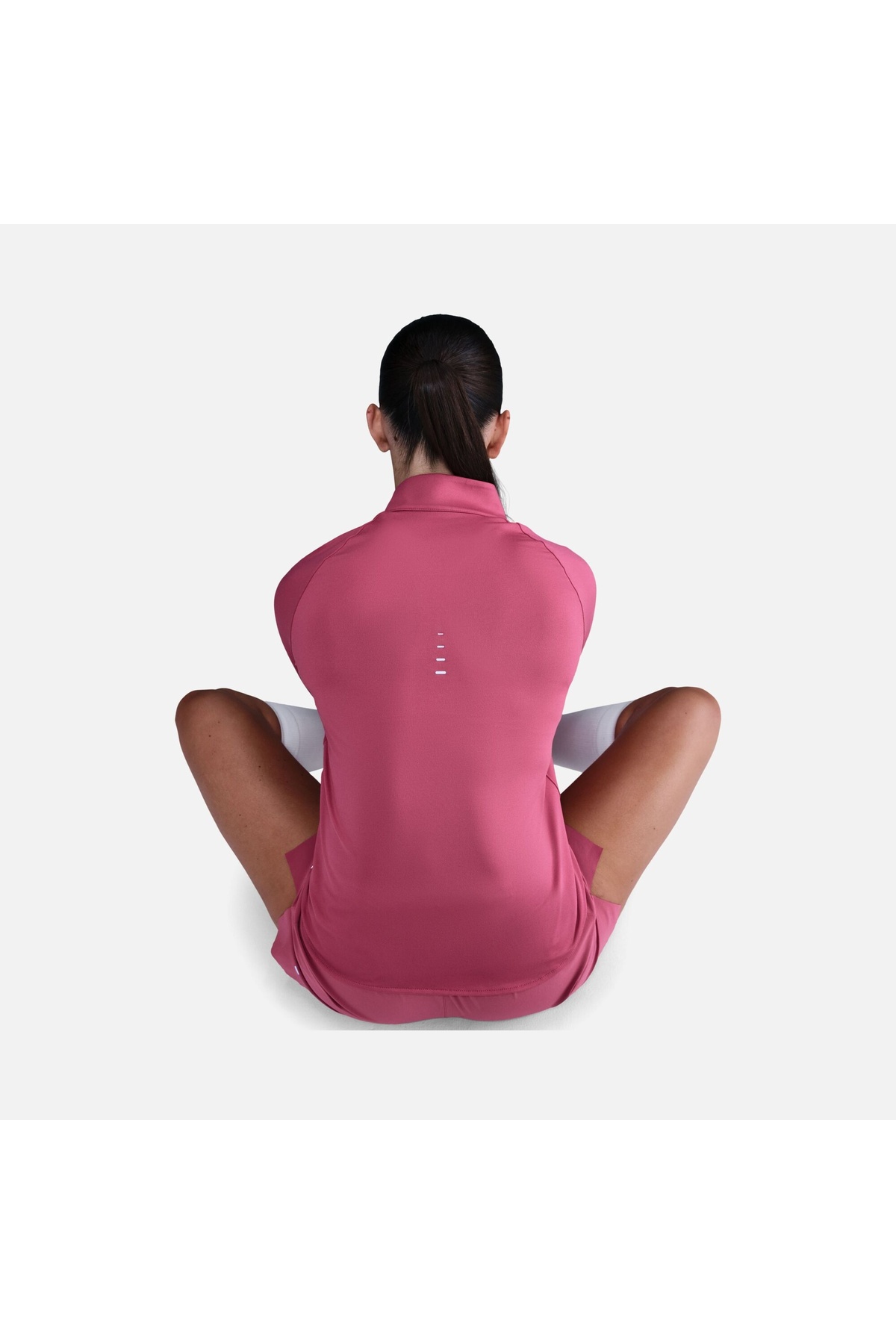 Nike Swift Kadın Pembe Koşu Üstü Dri-FIT UV Fermuarlı Sweatshirt | HQ0499-634 görsel 3