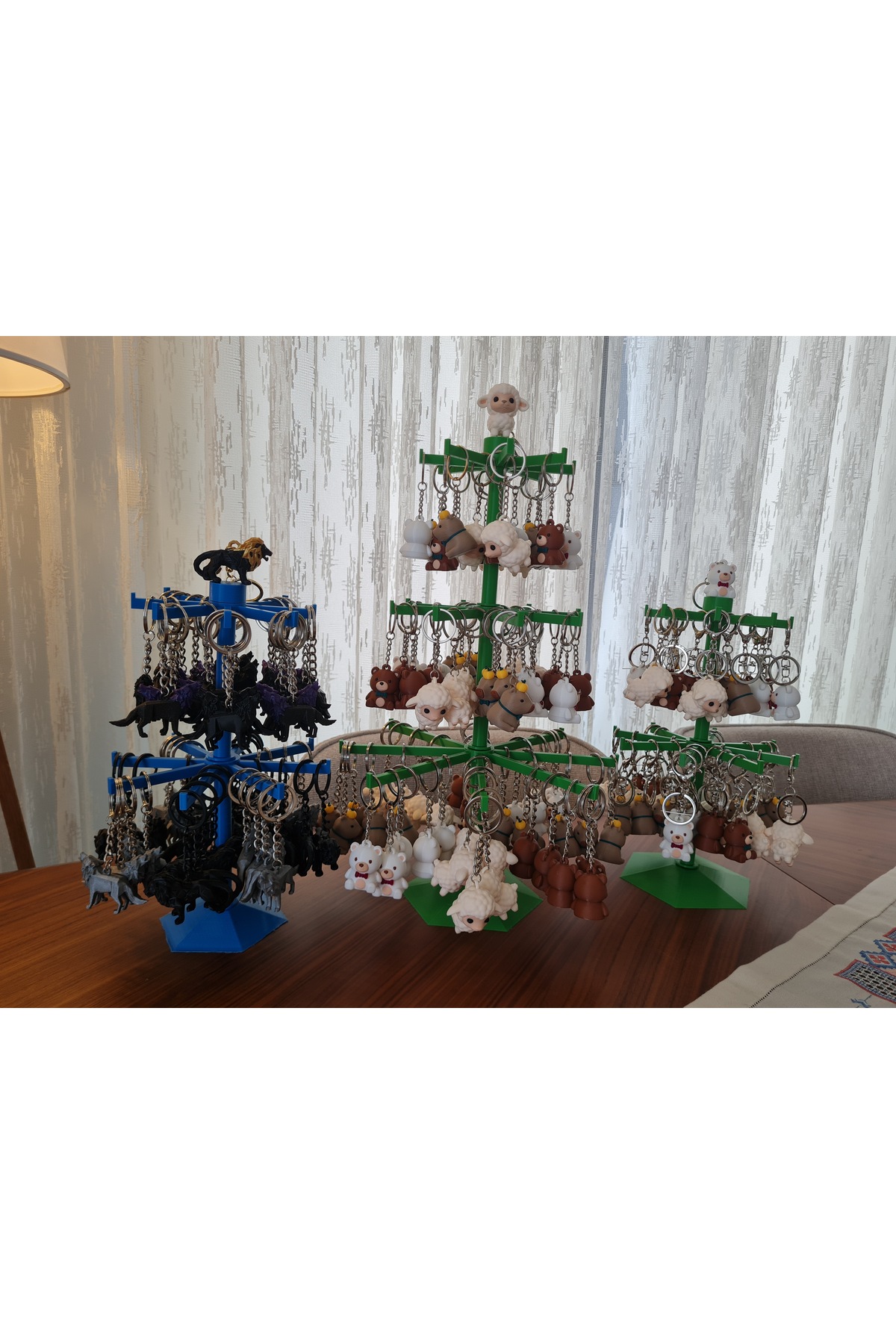 10'lu Avantaj Paketi Karışık Figürlü 3D Hediyelik Anahtarlık Seti