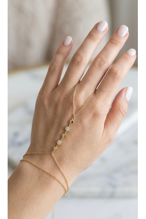 Glowisters Jewelry Kadın Gold Çelik Üzeri Kaplama Sıralı Petek Geometrik Çift...