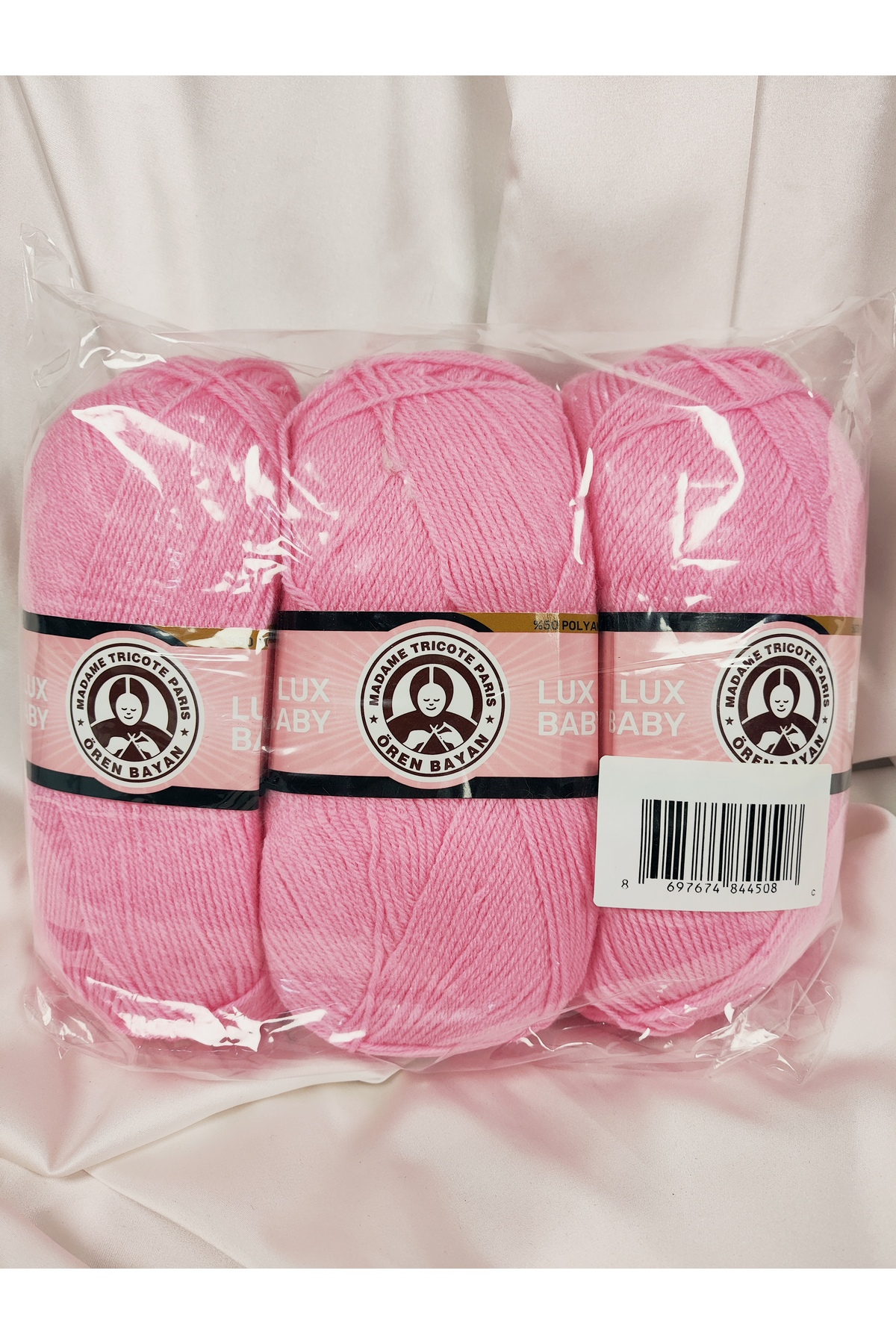 Ören Bayan LUX BABY Şeker Pembe El Örgü İpi Art NO:3010 - Nm:3.4