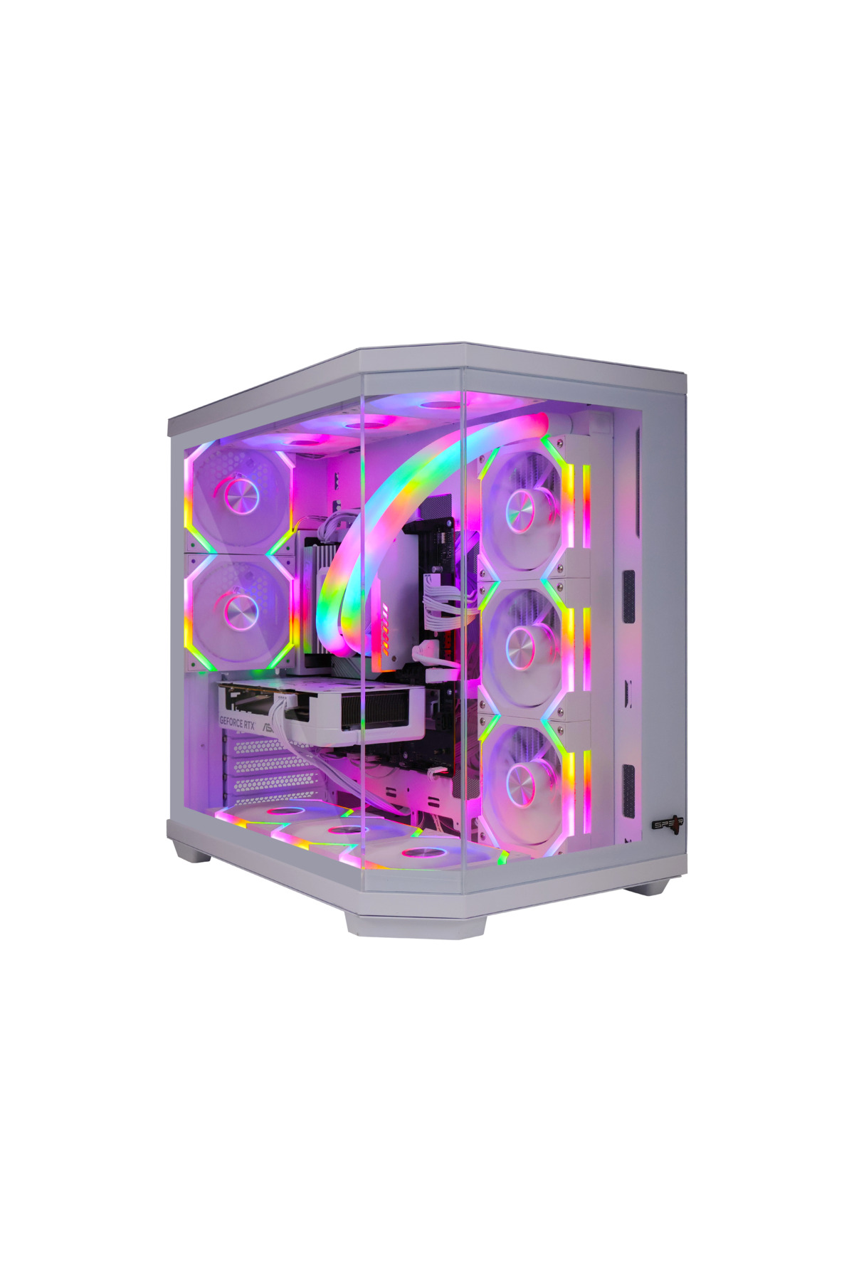 جهاز ألعاب - معالج AMD Ryzen 7 9800X3D، بطاقة رسومات RTX 5070، ذاكرة DDR5 بسعة 32 جيجابايت، قرص صلب
