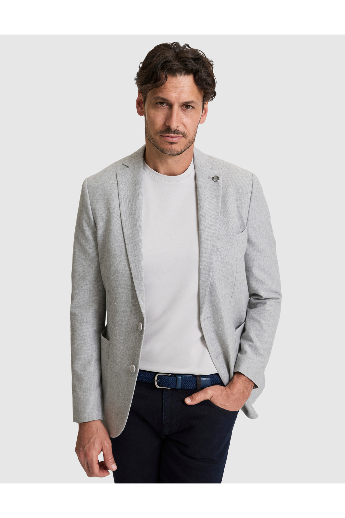ژاکت خاکستری مدل Ex. Slim Fit 50324253-VR024 پیر کاردین کت بلیزر Pierre Cardin