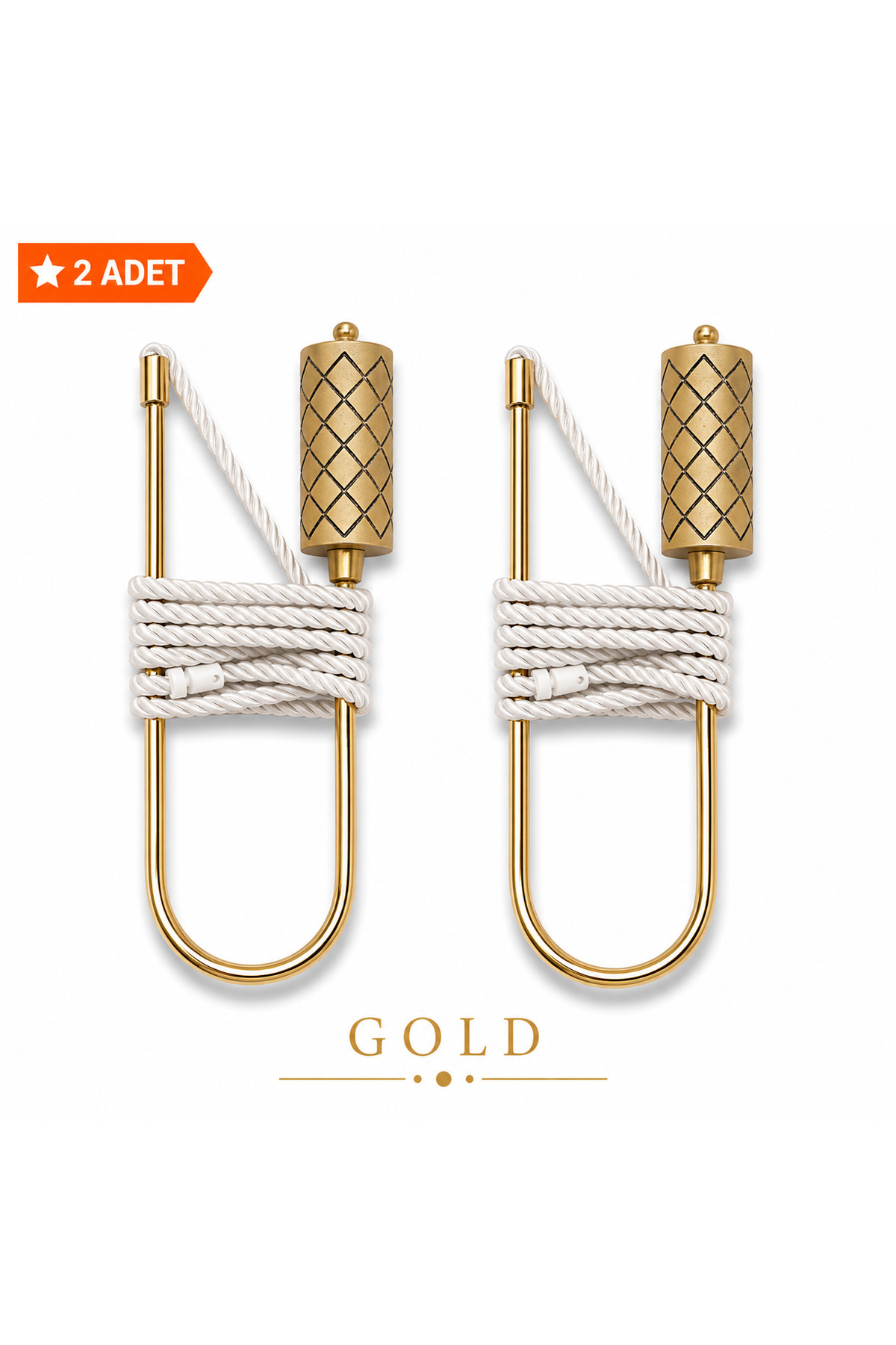 Premium Curtain Picking Apparatus Drawstring Background Curtain Holder Decorative 2-Piece Set Polyester Cap