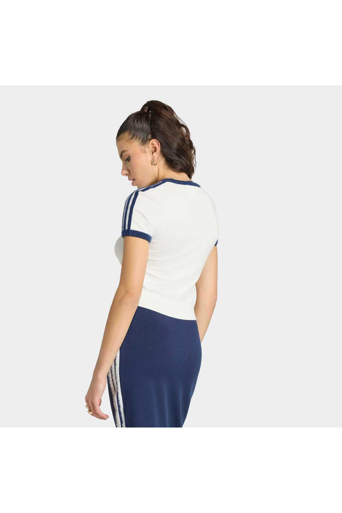adidas Knit Tee Kadın Spor T-shirt KS9952 görsel 2