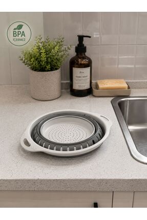 Nestora Kitchen Akordiyon Katlanabilir Süzgeç 20cm