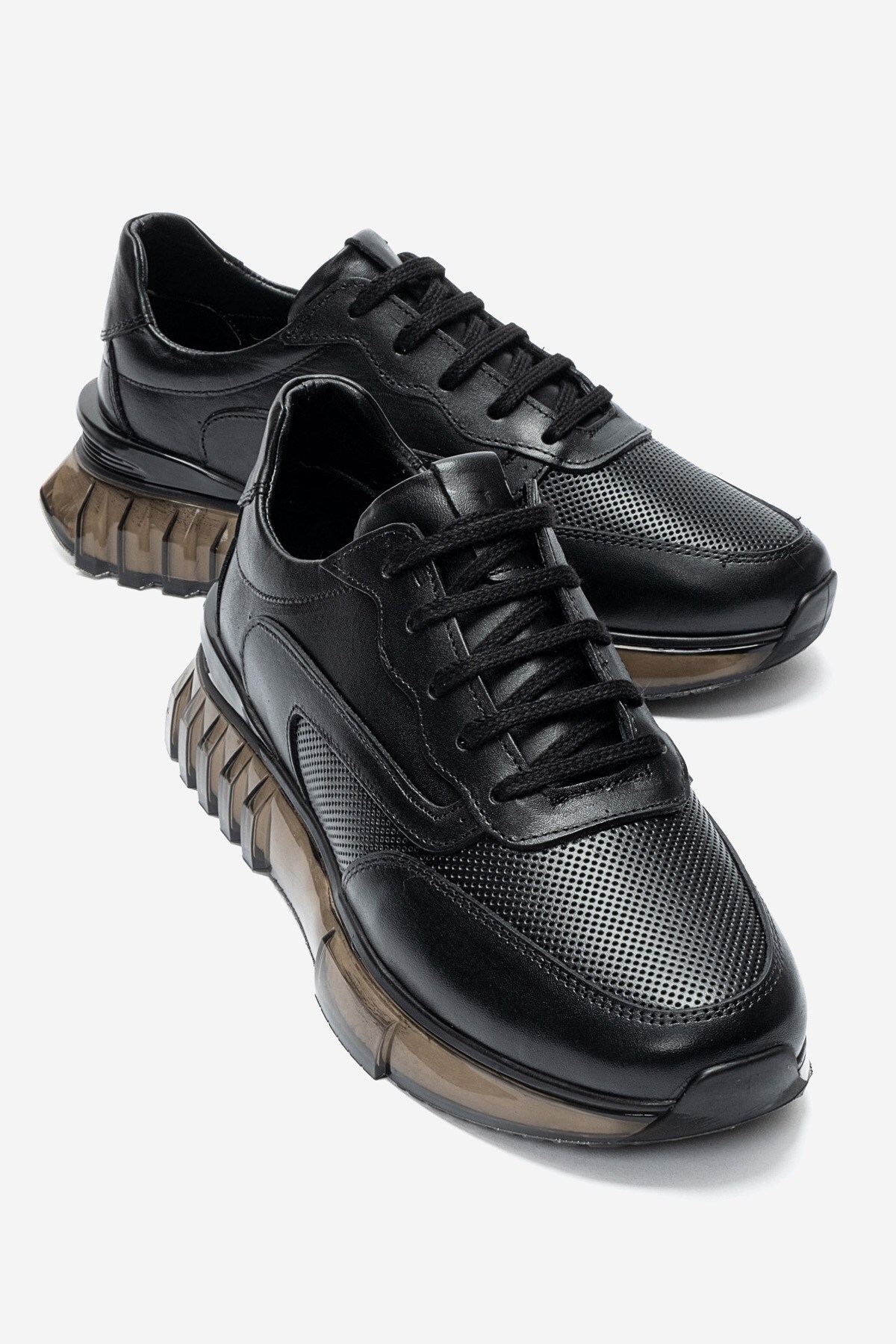 depderi Hakiki Deri, Balon Taban Erkek Sneaker Deri Ayakkabı