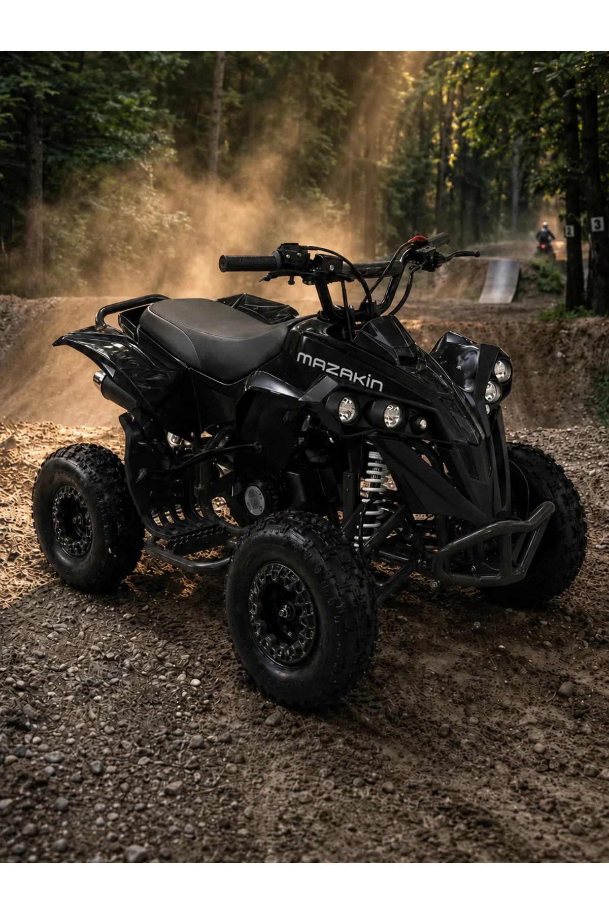 a-re様 Mazakin 49 CC Çocuk ATV Cross Benzinli Motosiklet Mini 4-12 Yaş