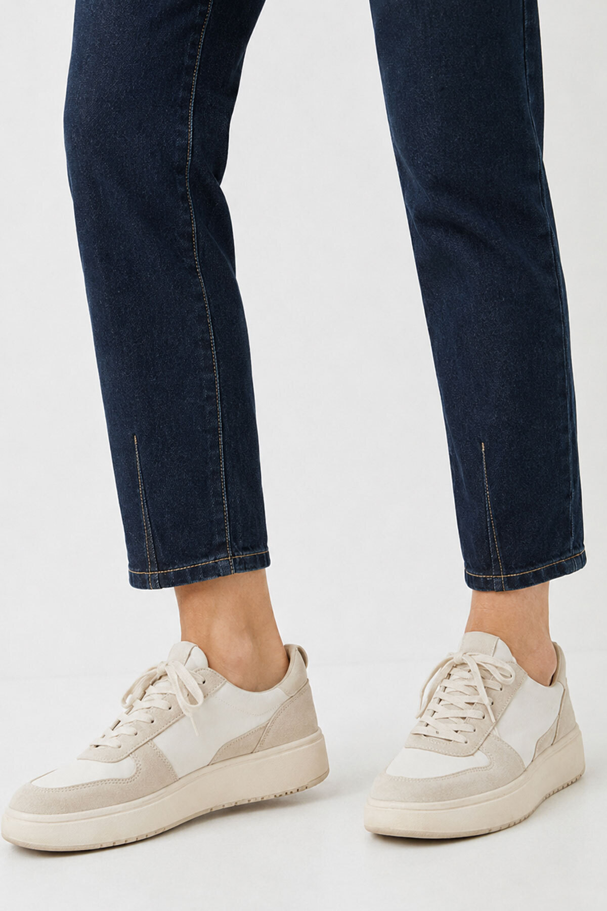 VENA Kadın Norah Deep Dark Blue Beli Lastikli Jean Pantolon - Deep Dark Blue görsel 4