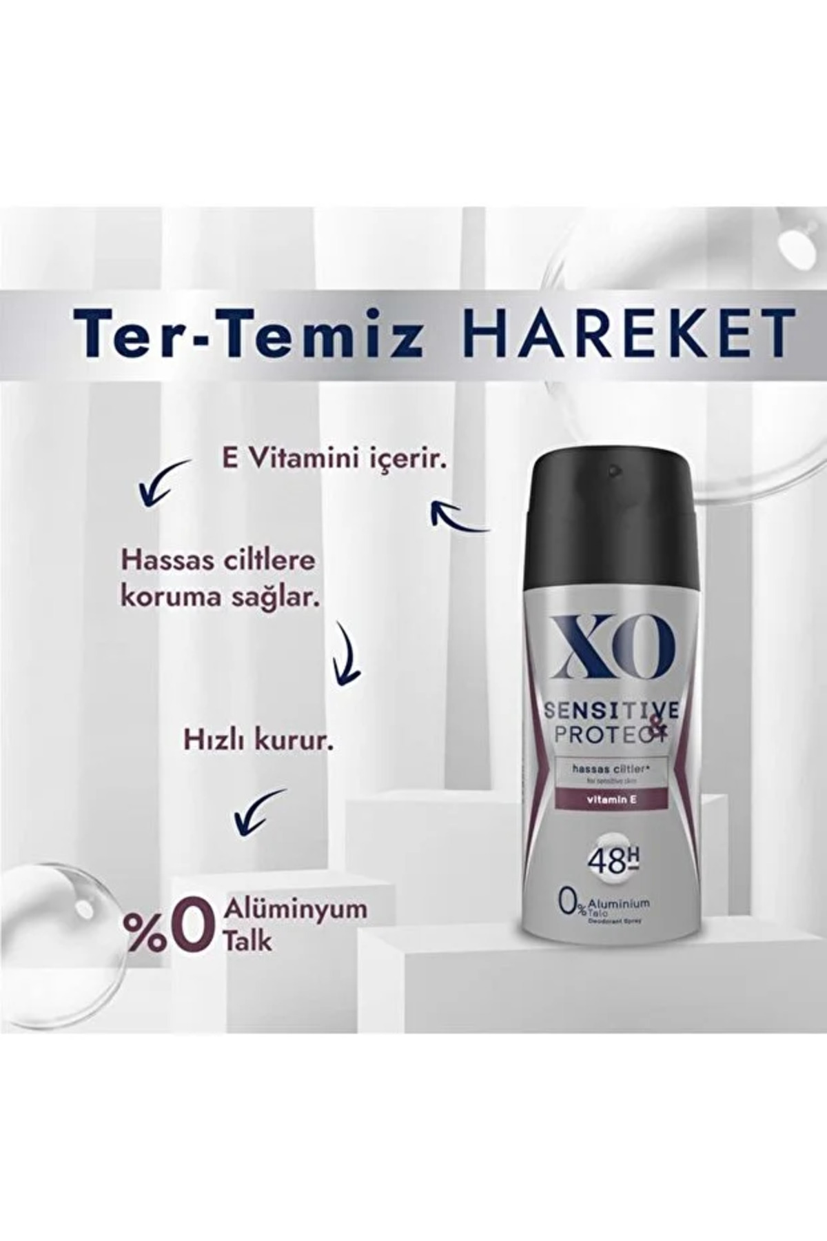 Xo Deodorant 150ML Men-Erkek - Sensitive & Perfect — LMVX8690605076962-DOLAPMIX3 — تصویر 2 از 6
