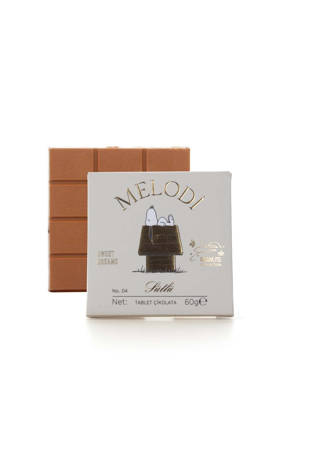 Melodi Çikolata Peanuts Collection Sütlü Çikolata Tablet 60g - Fiyatı