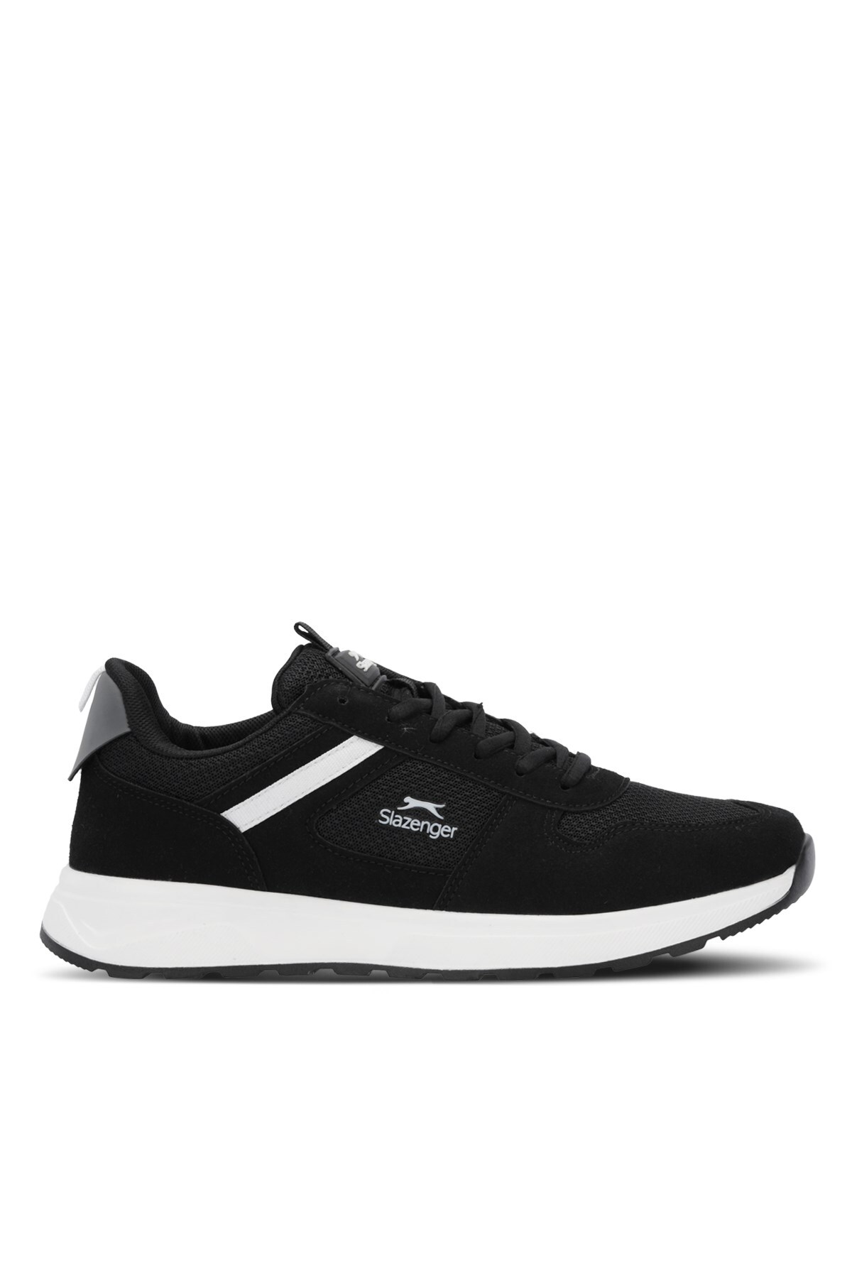 1_org_zoom کفش Slazenger رانینگ بند دار راحت کفش مردانه سیاه و سفید اورجینال - تصویر 1