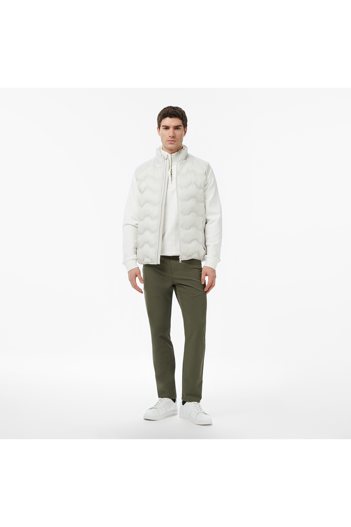 Nautica Erkek Gri Regular Fit Su İtici Yelek görsel 3