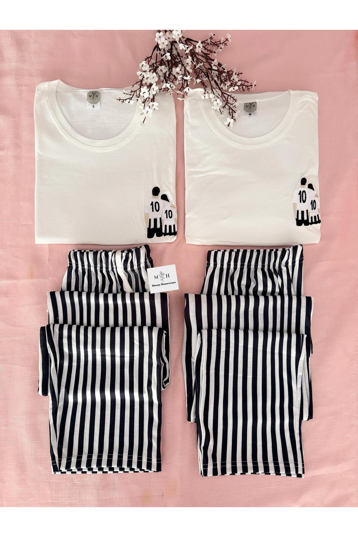 MEN'S Single Black White Love (Man of Couple Pajamas)