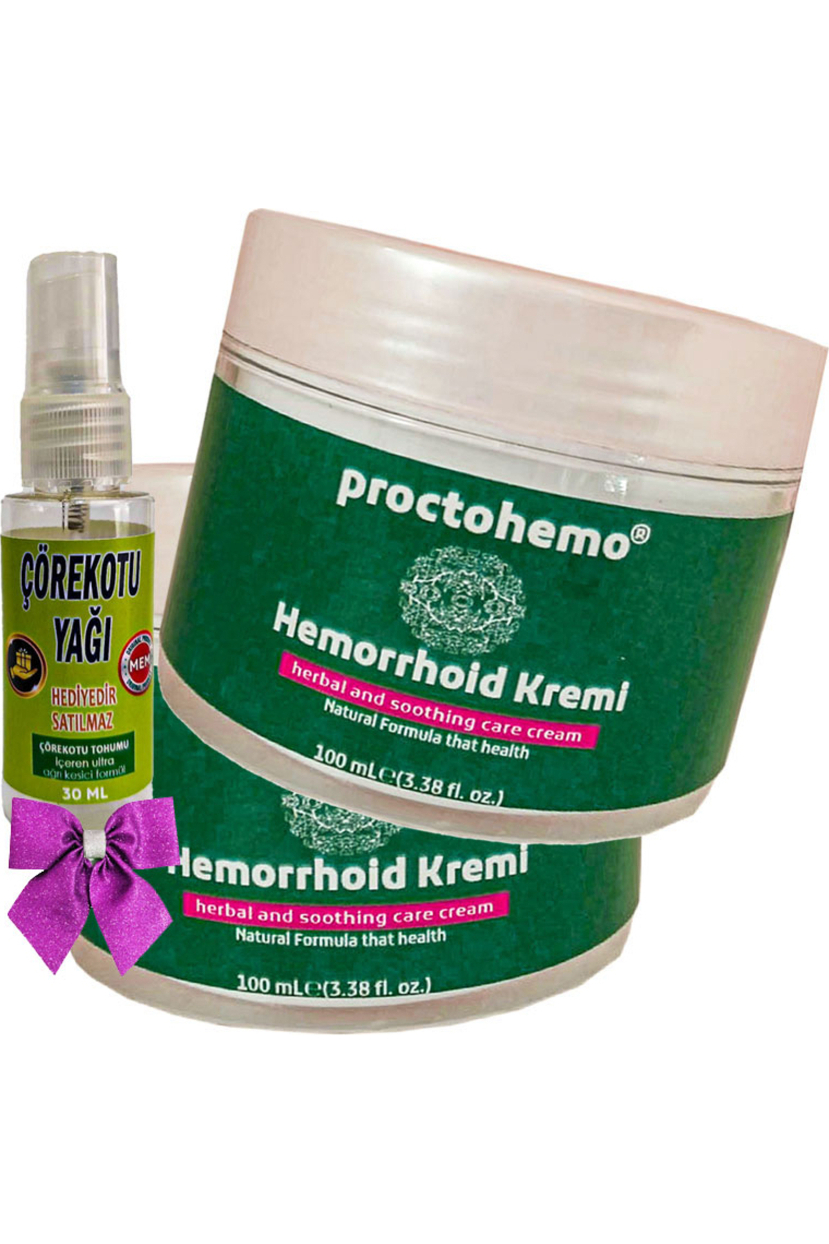 Bezos Proctohemo Cream 100 ml x 2 adet + Çörek Otu Yağı 30 ml — GU-EYF-21955-AGC01