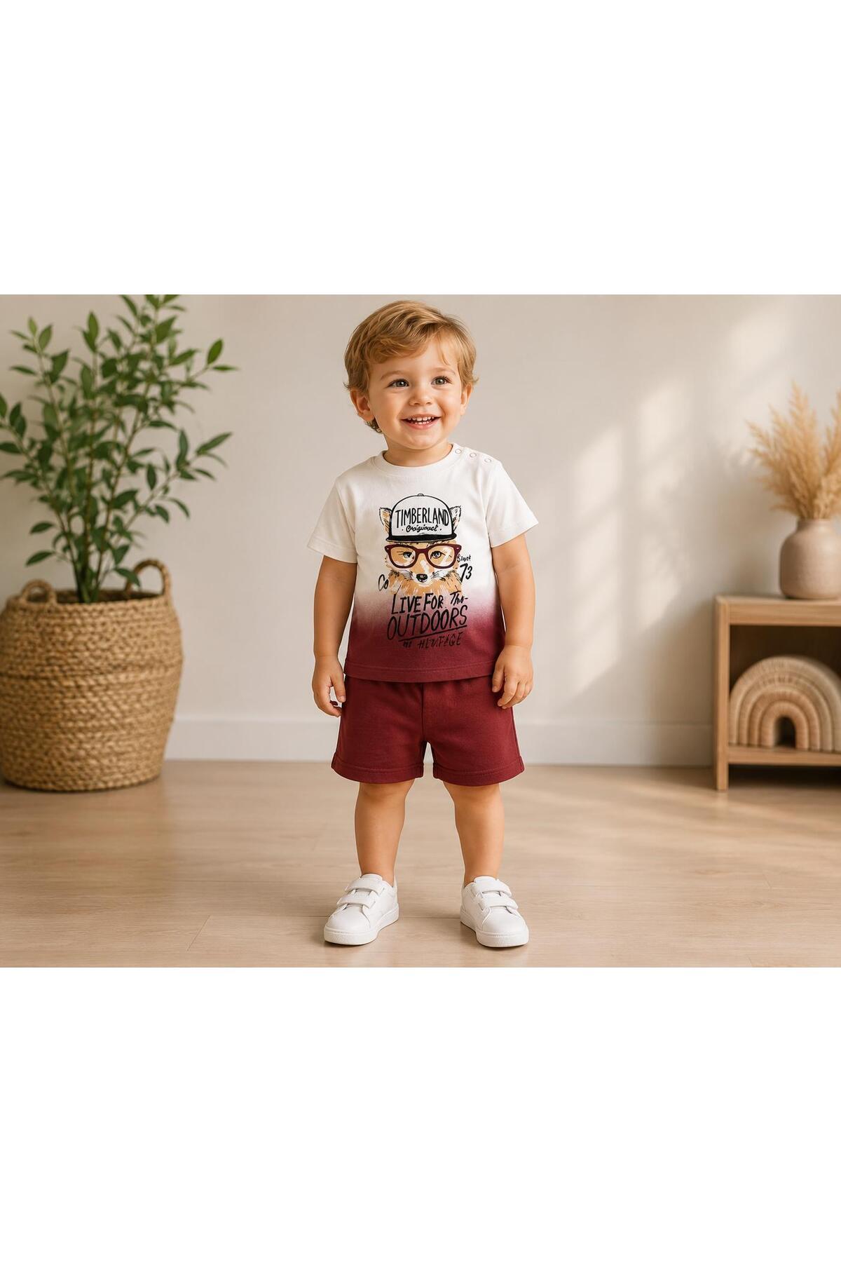 DimpleBaby Tiny Explorer Baby Set with Shorts 0-24 Months