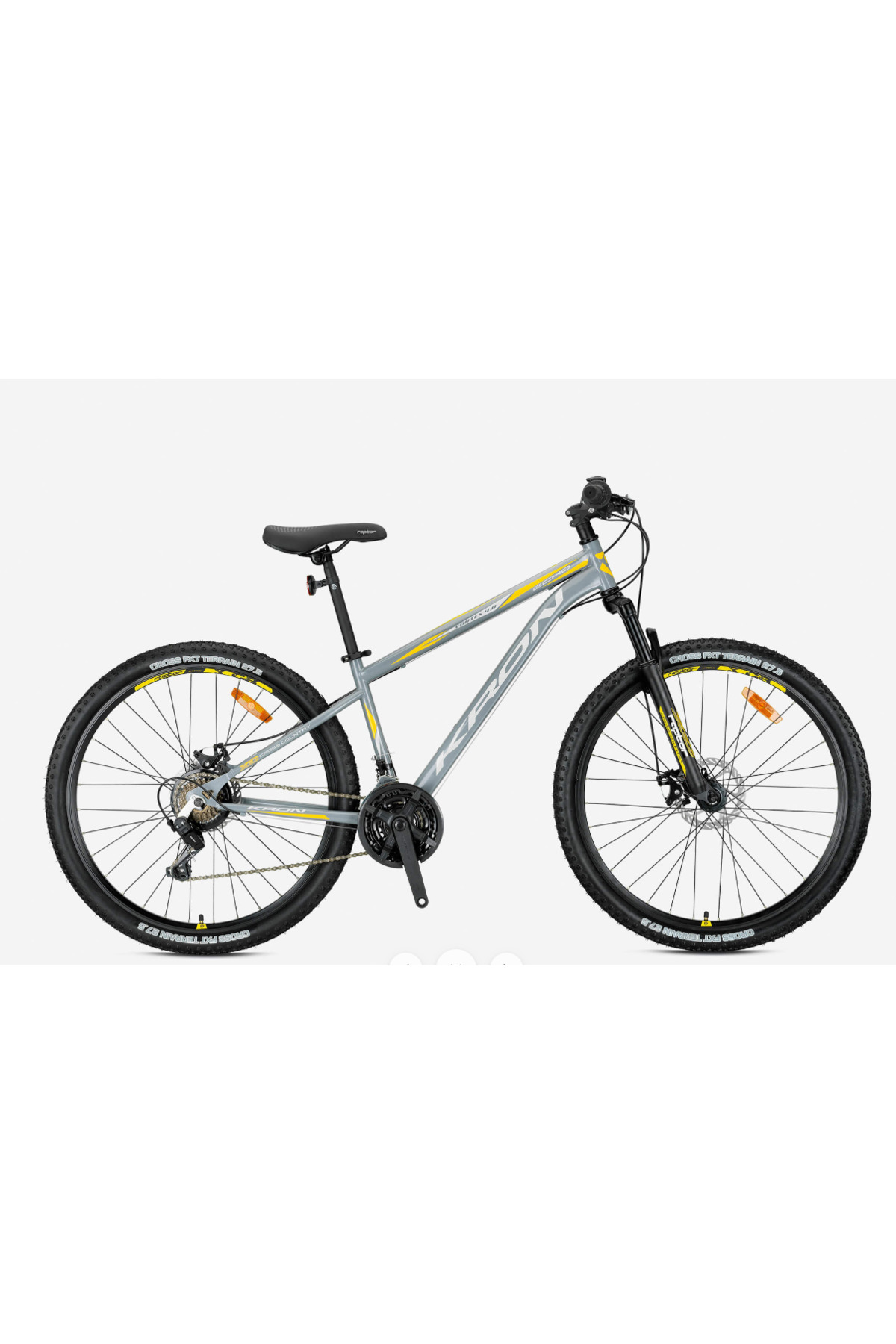 Kron VORTEX 4.0 MD 27,5 JANT 15cm KADRO NARDO GRİ-SARI BİSİKLET