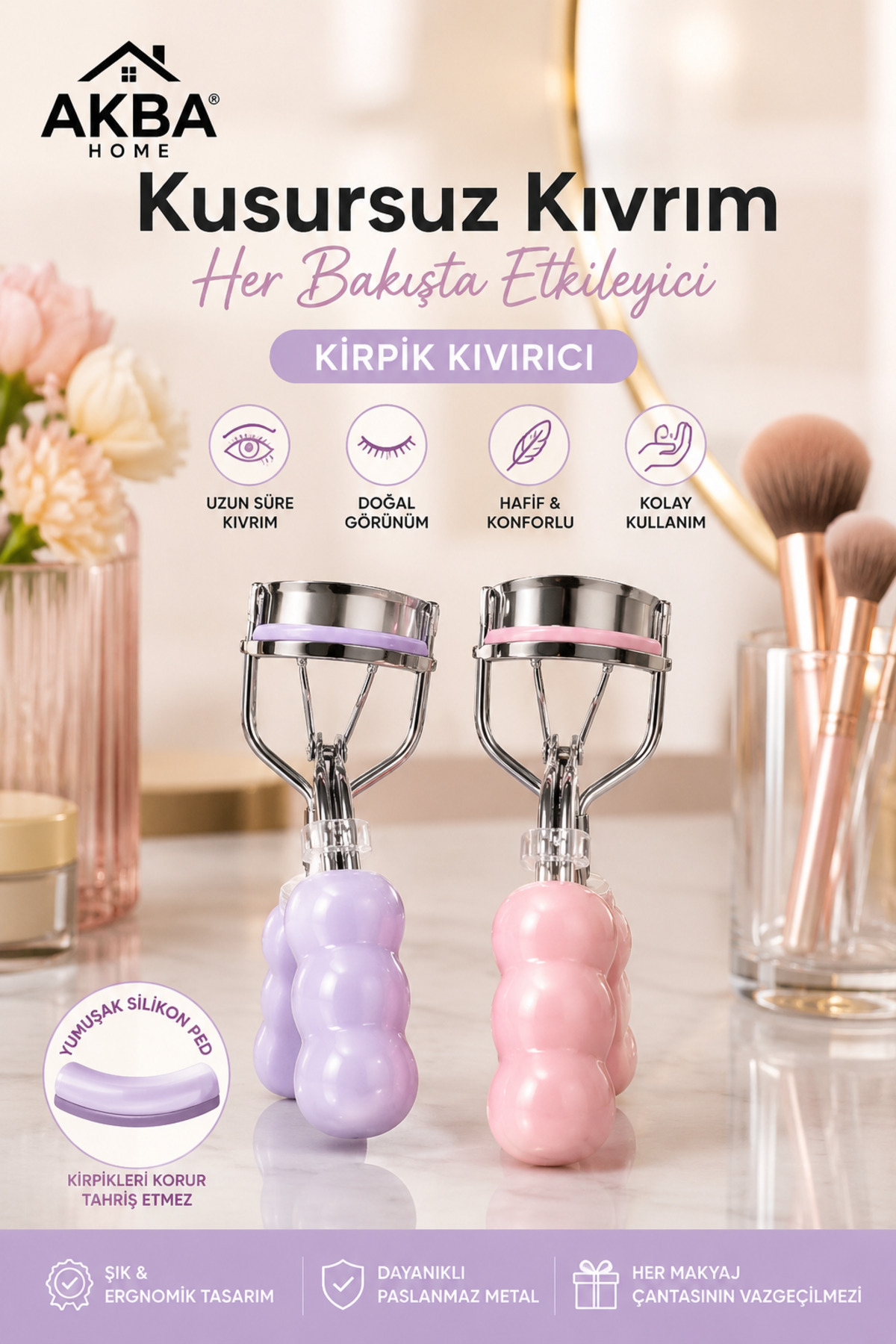 Profesyonel Kirpik Kıvırıcı Ergonomik Tutma Saplı Paslanmaz Metal Kirpik Şekillendirici — رنگارنگ 14-2kiprik
