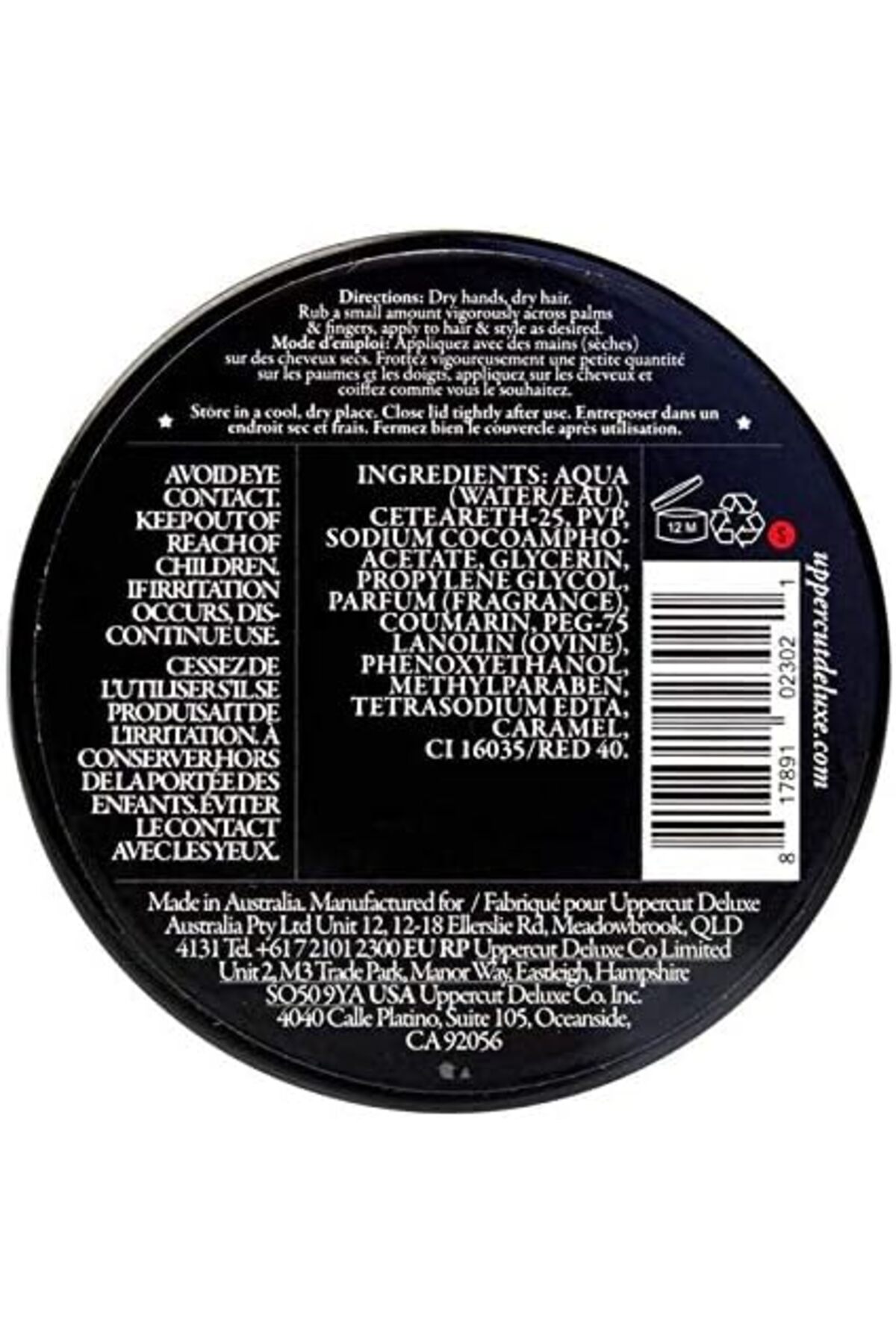 Uppercut Deluxe Hair Güçlü Derece Tutuşlu Yüksek Parlaklık Pomade Wax 100 gr — B005IC3C1O — تصویر 2 از 8