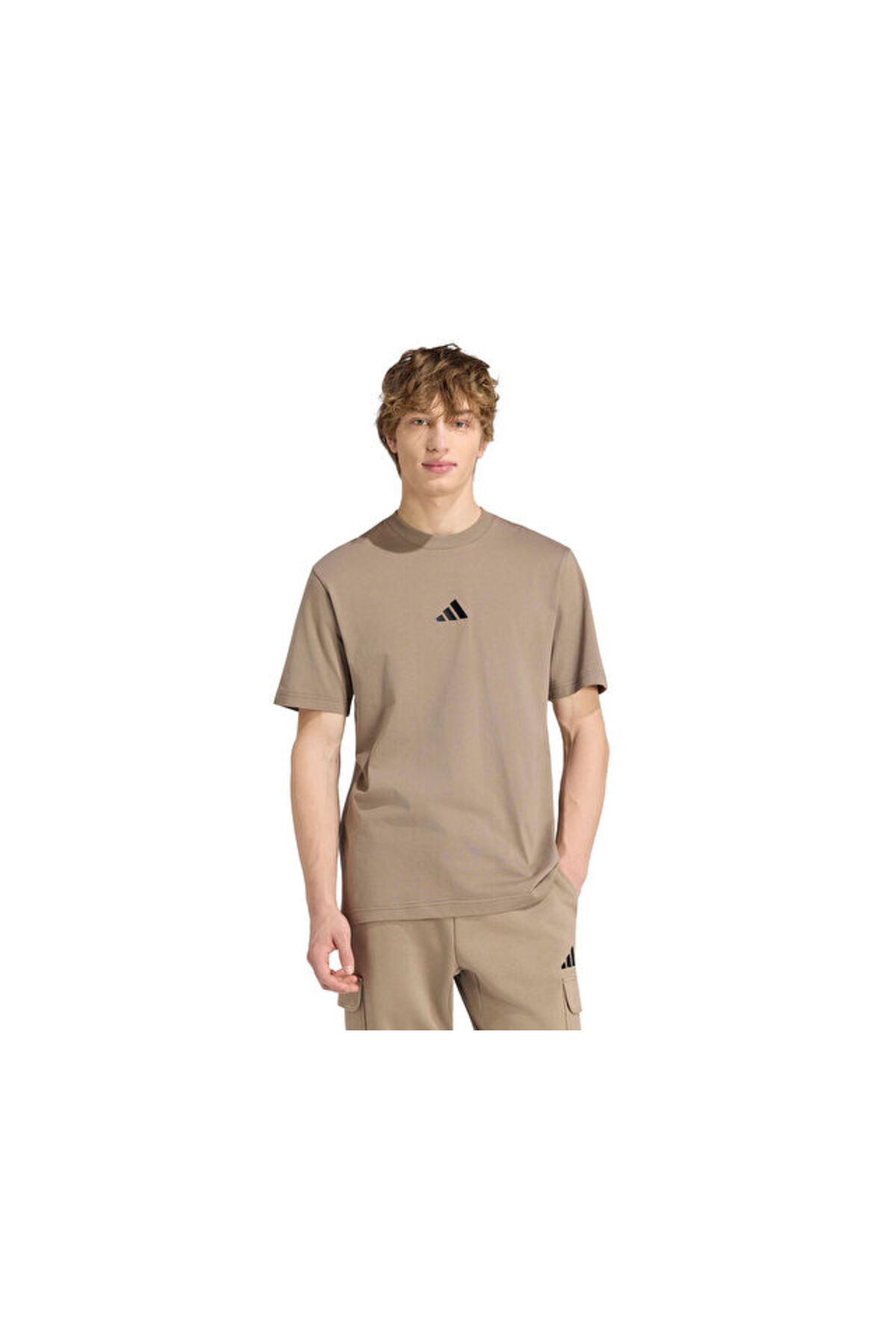 1_org_zoom M SL SJ T Erkek Günlük Tişört KR5244 Haki adidas آدیداس اورجینال - تصویر 1