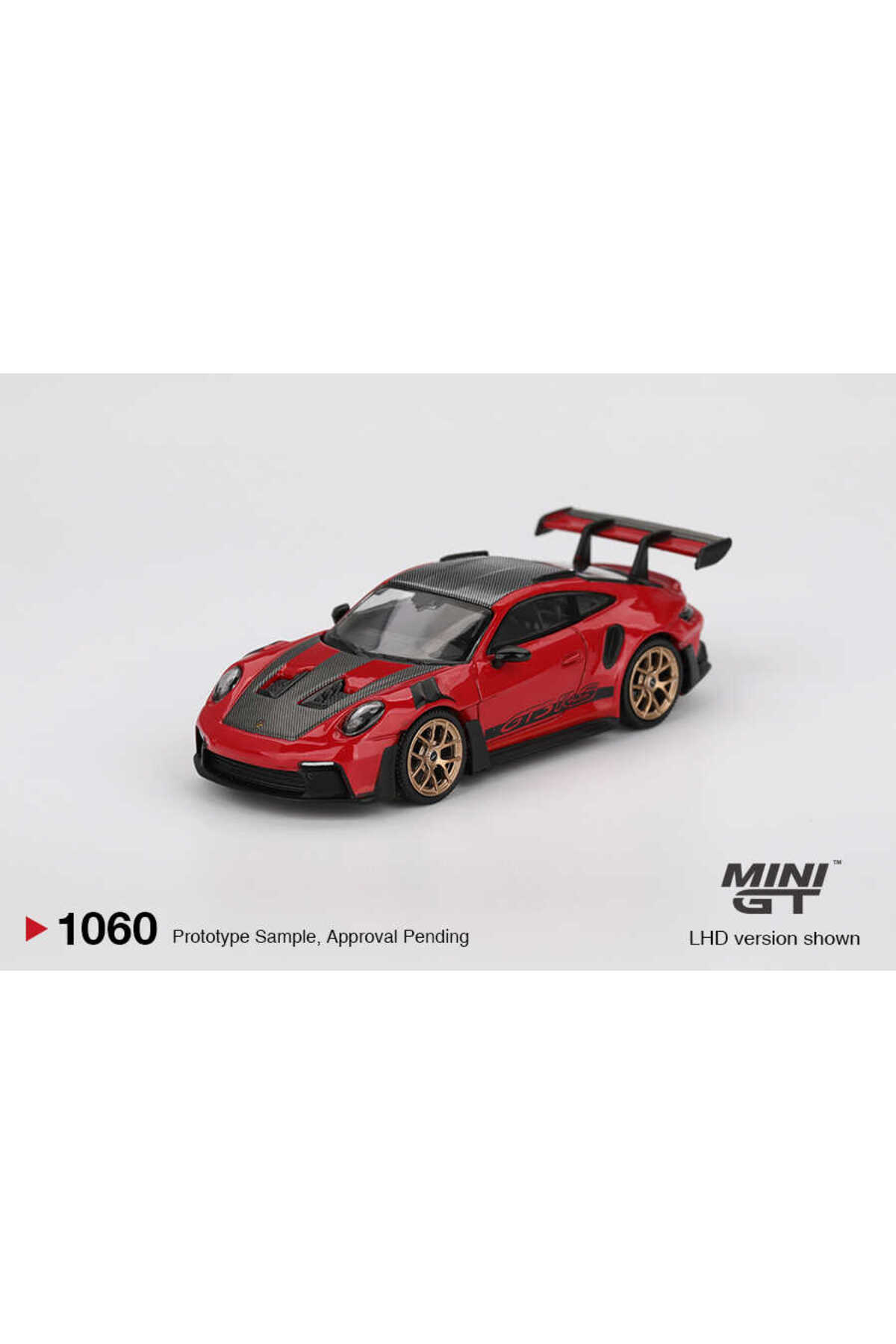 mini gt 1/64 Porsche 911 992 Gt3 Rs Weissach Package Guards Red Mgt01060 Diecast Model Car