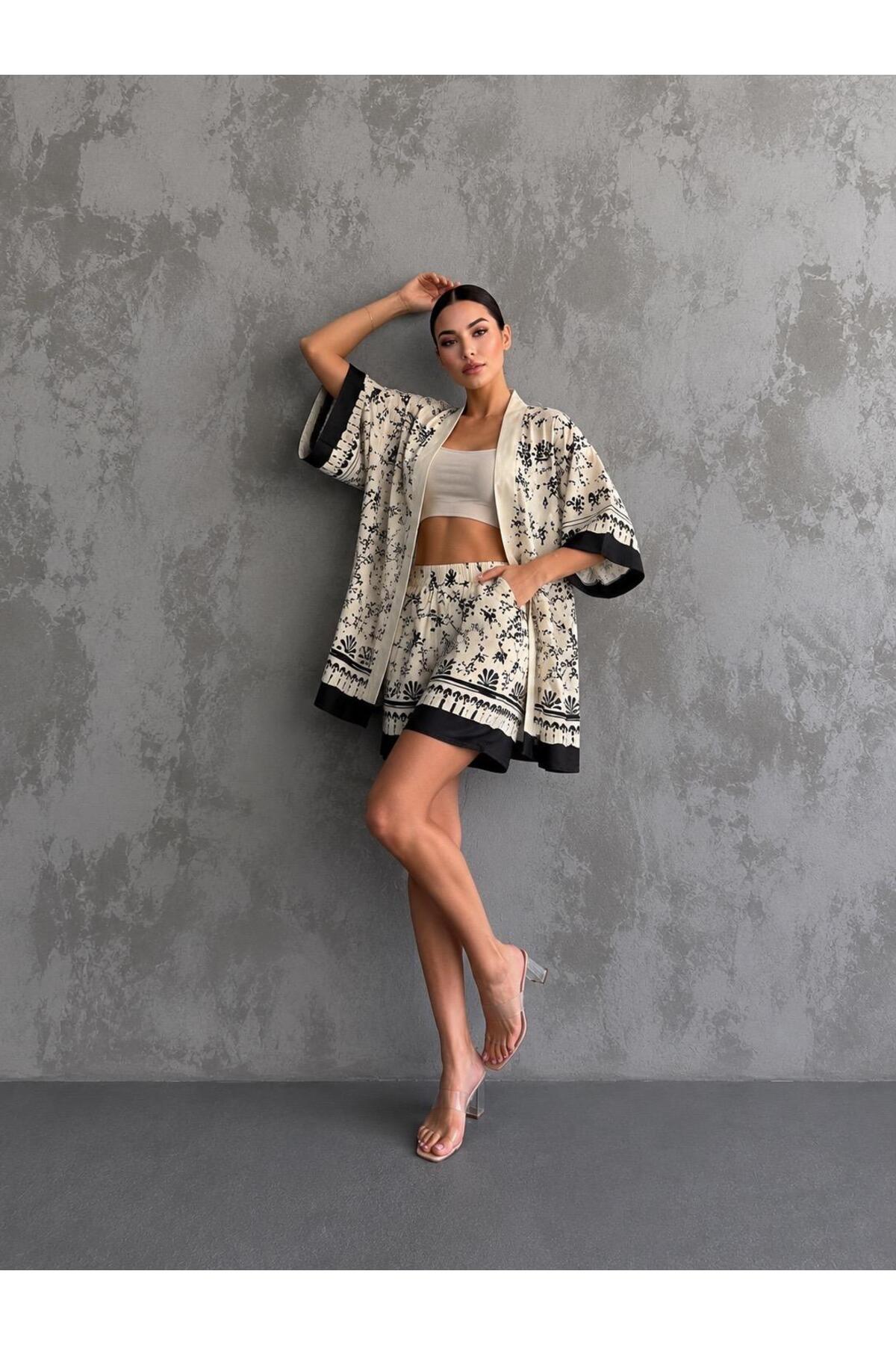 Rabi Shine ŽENSKI KIMONO SET OD VISKOZE