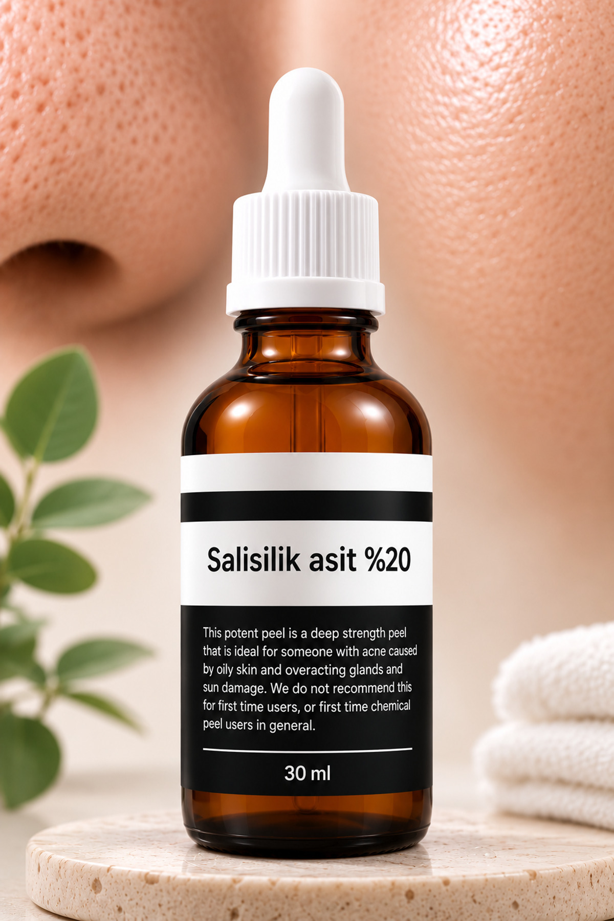 Ciltte Biriken Yağı ve Ölü Deri Hücrelerini Arındıran %20 Salisilik Asit Peeling Serum ile Profesyonel Bakım — TYC96C9812C94302F707EE900 — تصویر 2 از 8