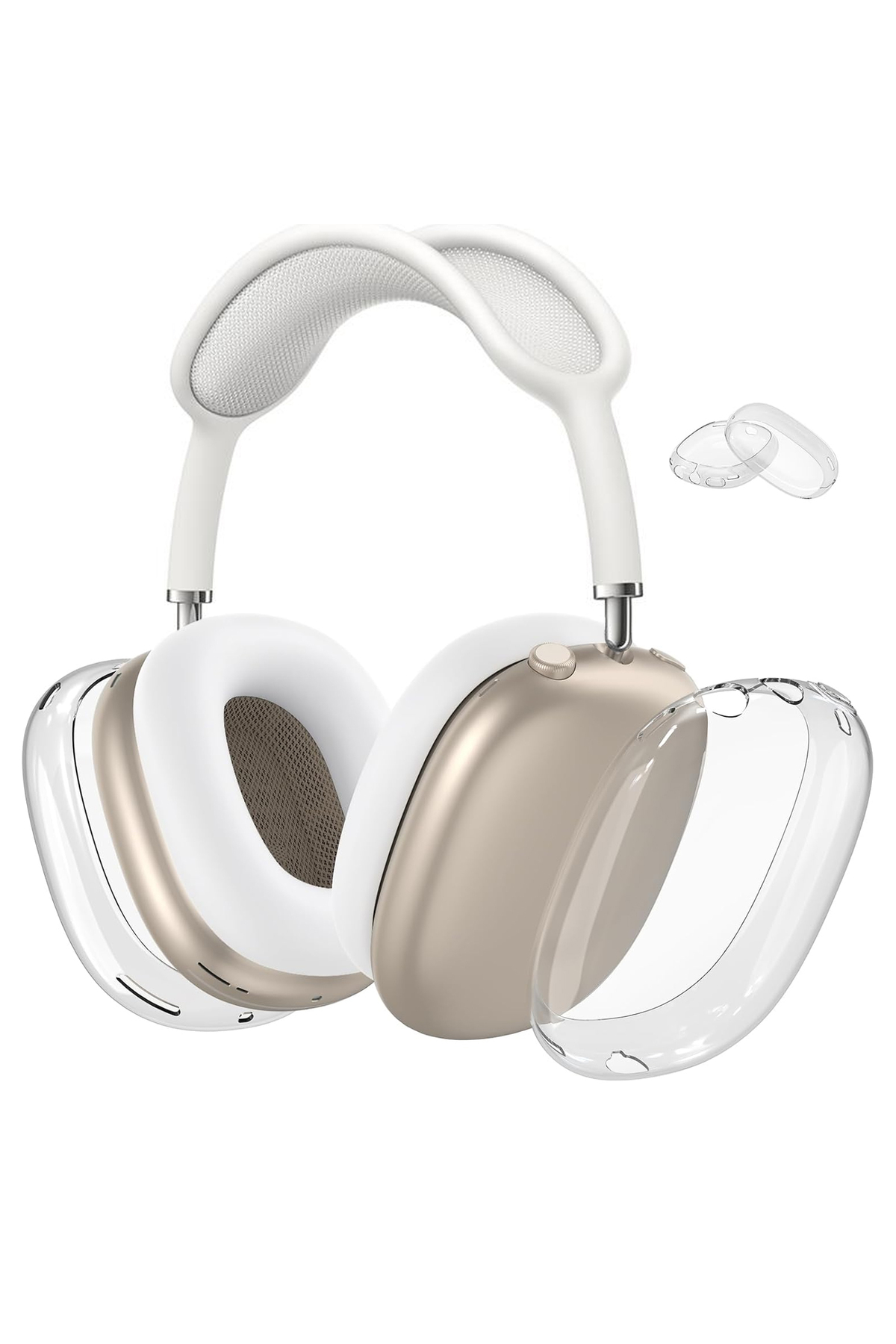 CaseOnn Apple AirPods Max 2 / AirPods Max Kılıf Transparan Silikon