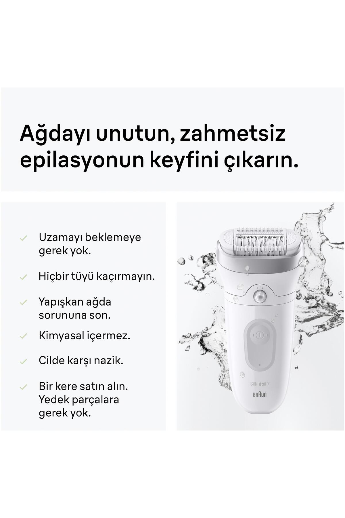 Silk·épil 7 Epilatör, Islak ve Kuru, Kalıcı Pürüzsüz Cilt, 7-041 — 80854909 — تصویر 5 از 8