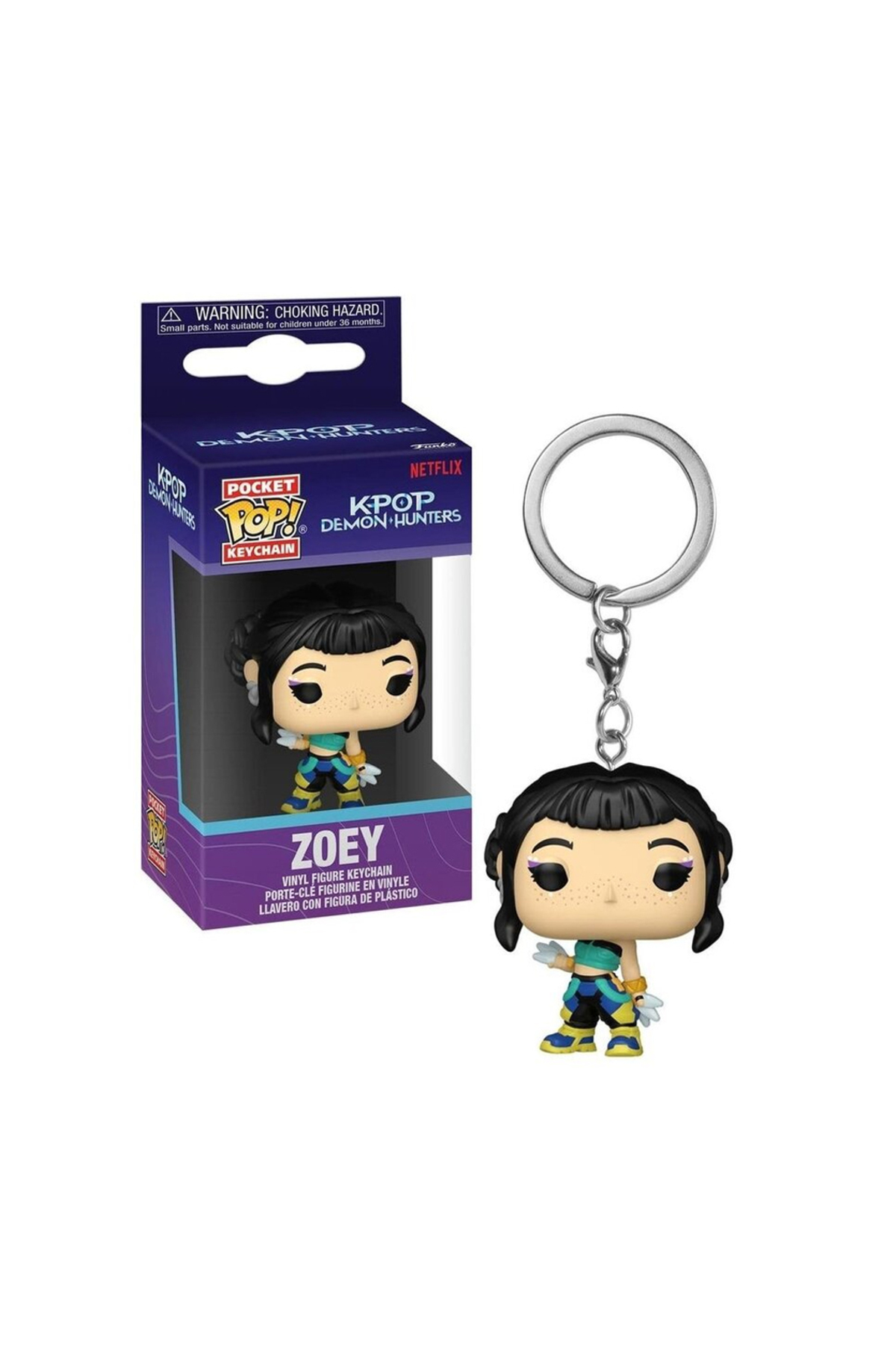 keypop　胞子セット Funko Pop! Keychain :Netflix - KPOP Demon Hunters - Zoey
