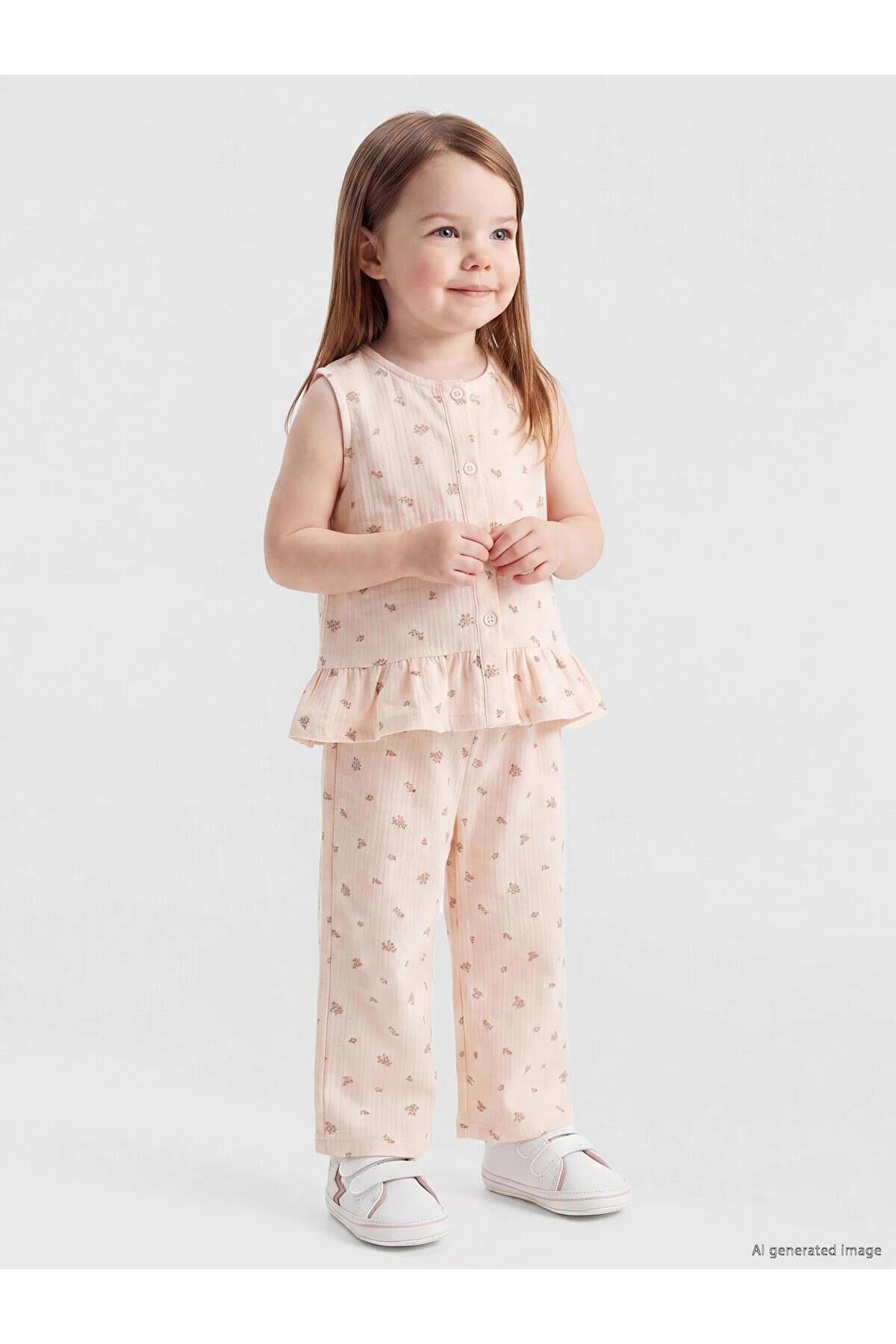 LC Waikiki Floral Baby Girl Set (S6)
