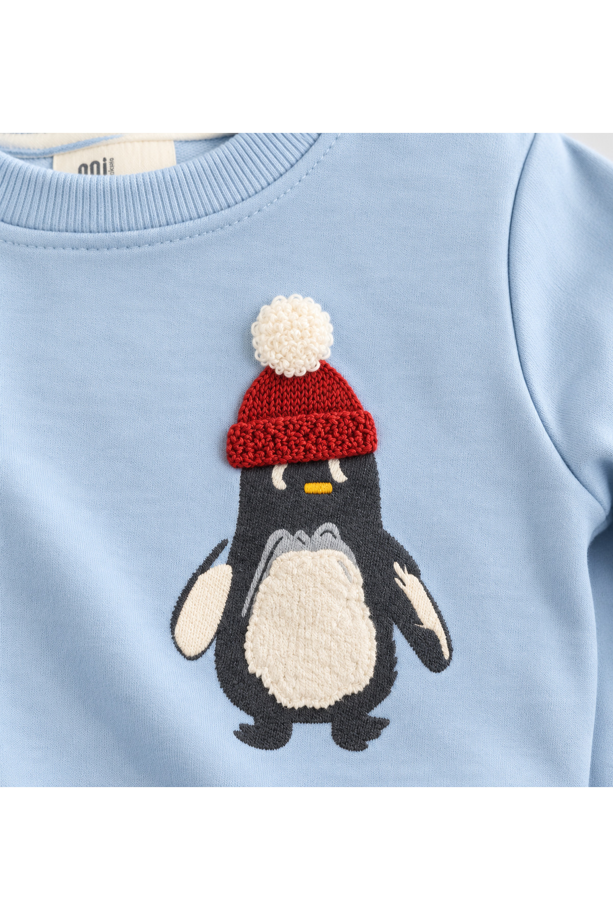 Penguen Baskılı 2'li Erkek Çocuk Takımı – Sweatshirt ve Jogger Alt | Günlük Bebek Eşofman Takımı