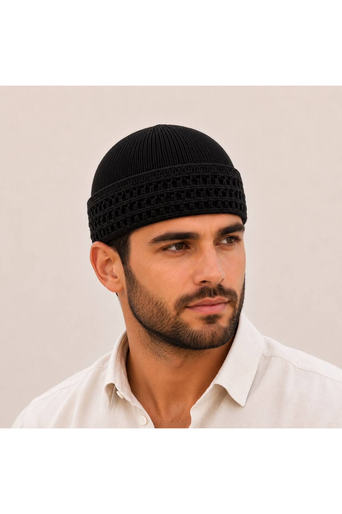 Takke ®Siper Premium Kalın Erkek Namaz Takkesi Dört Mevsim görsel 2