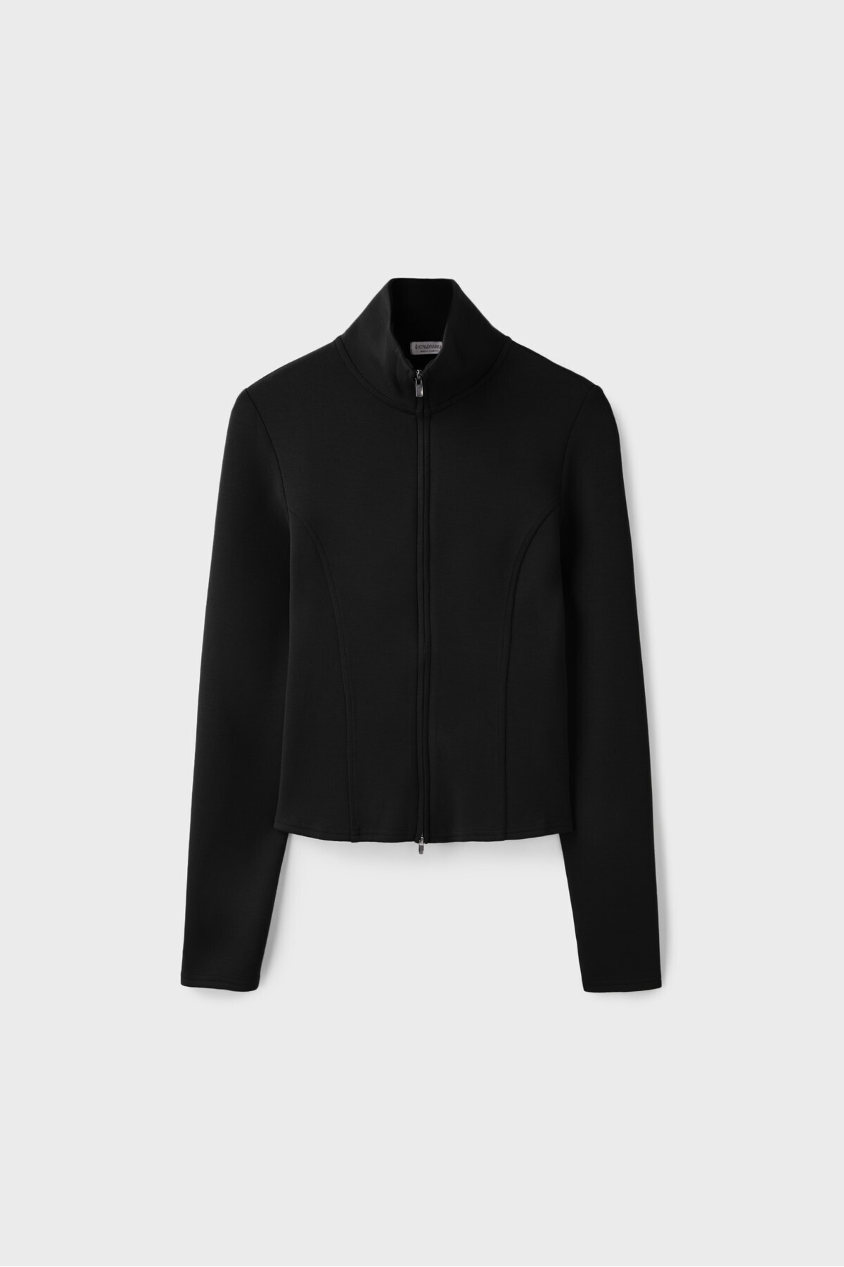 Stradivarius Yumuşak dokulu, fermuarlı, vücuda oturan sweatshirt görsel 6