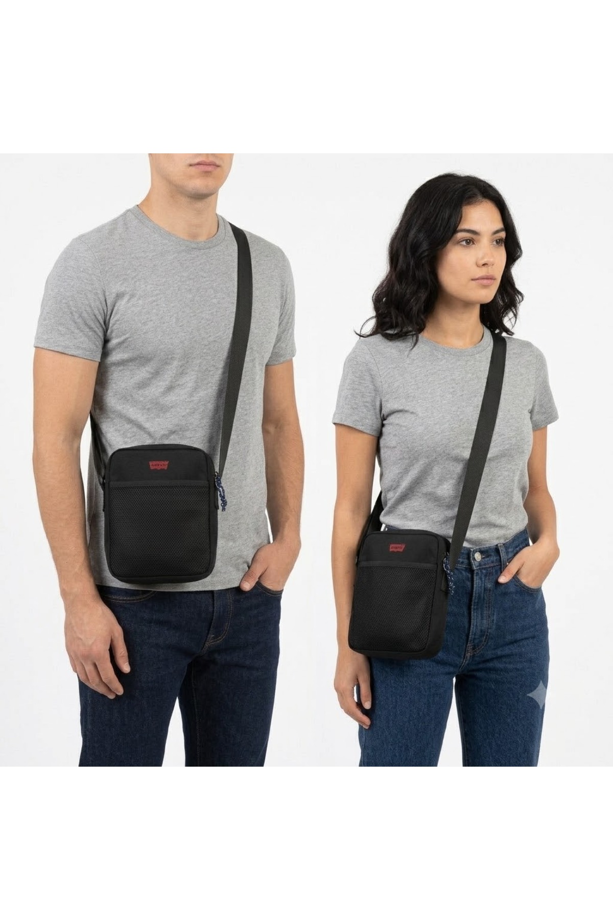 کیف پول دوشی یونیسکس، مشکی - سرمه‌ای لیوایز کیف رودوشی Levi's
