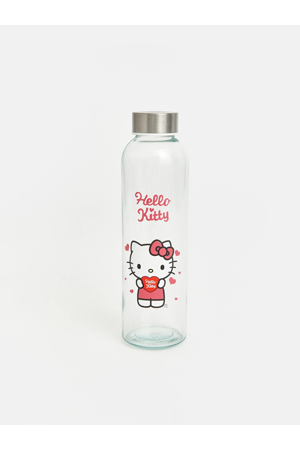 LCW HOME سرپوش دار شیشه‌ای Hello Kitty طرح‌دار 500 میلی‌لیتر