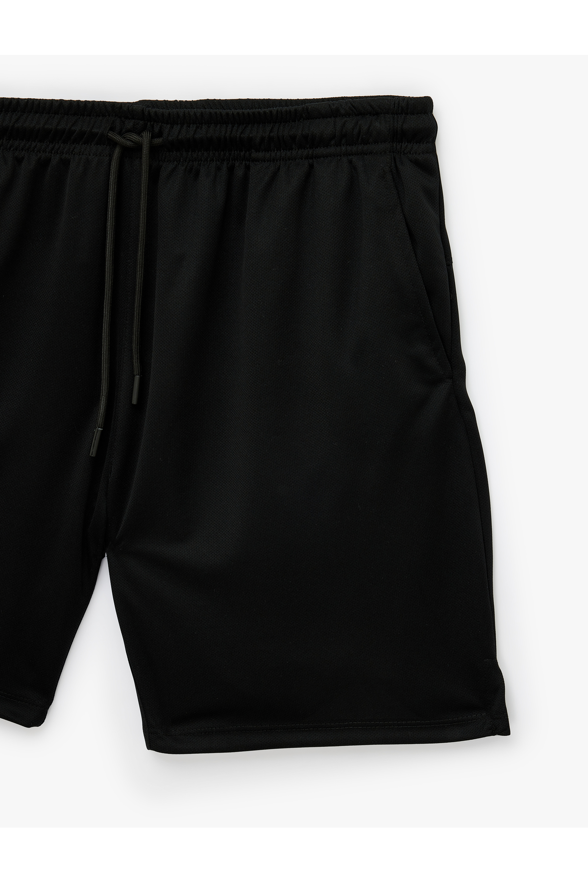 Koton Cepli Straight Fit Beli Bağcıklı Spor Şort görsel 3