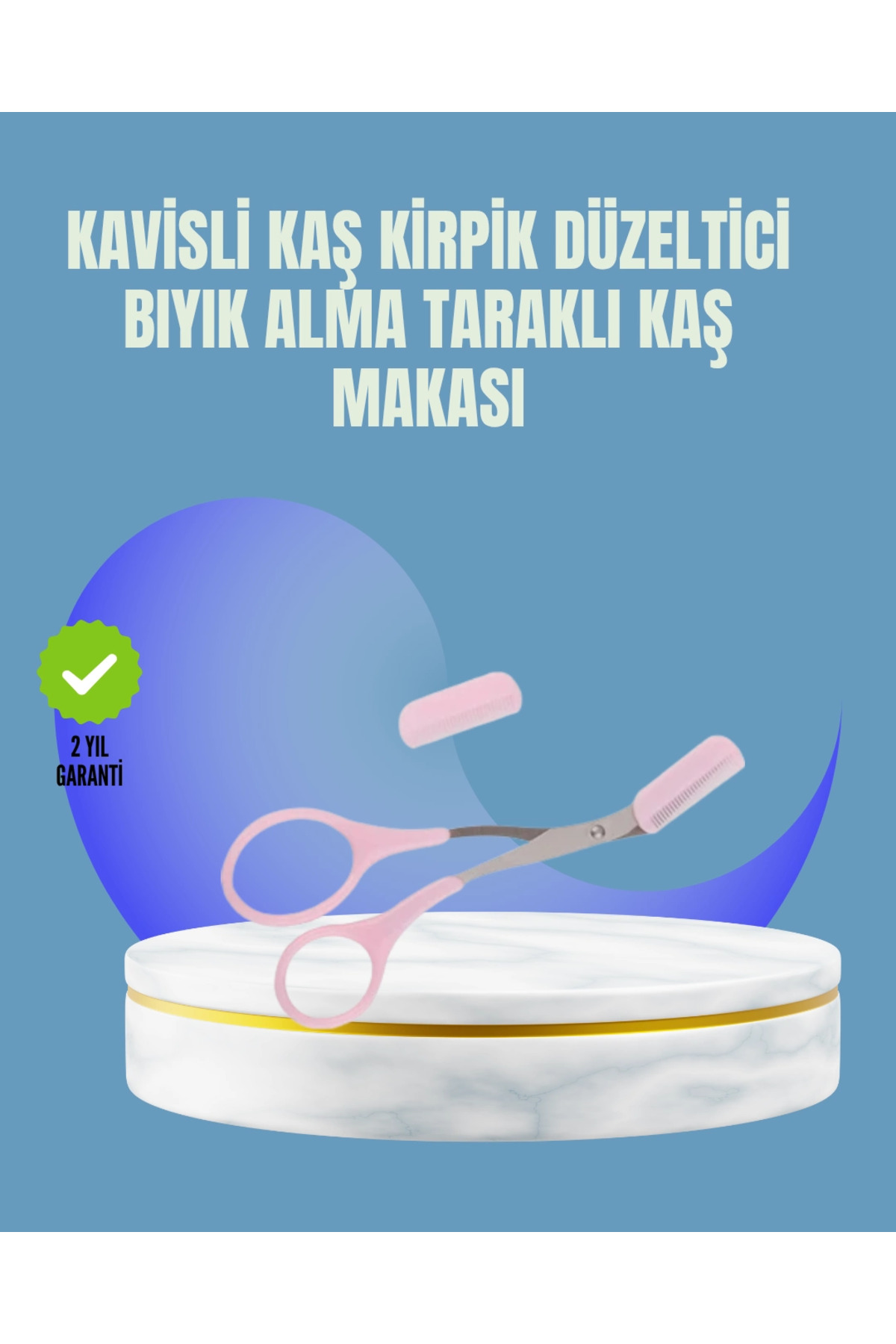 Eco Lounge Tarak ve Fırça Başlıklı Kaş Şekillendirme Makası — DD13-SFKXUCZMJGN570KAMAKASIIIIIIII-4