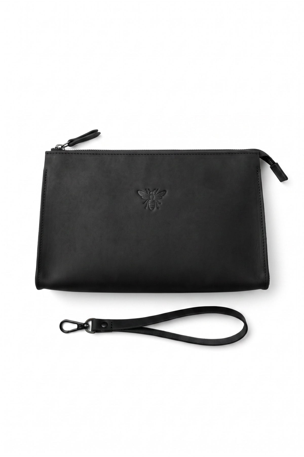 BeeBlack Hakiki Deri Organizer TİTAN Model El Çantası- Crazy Günlük El Taşıma Çantası görsel 8