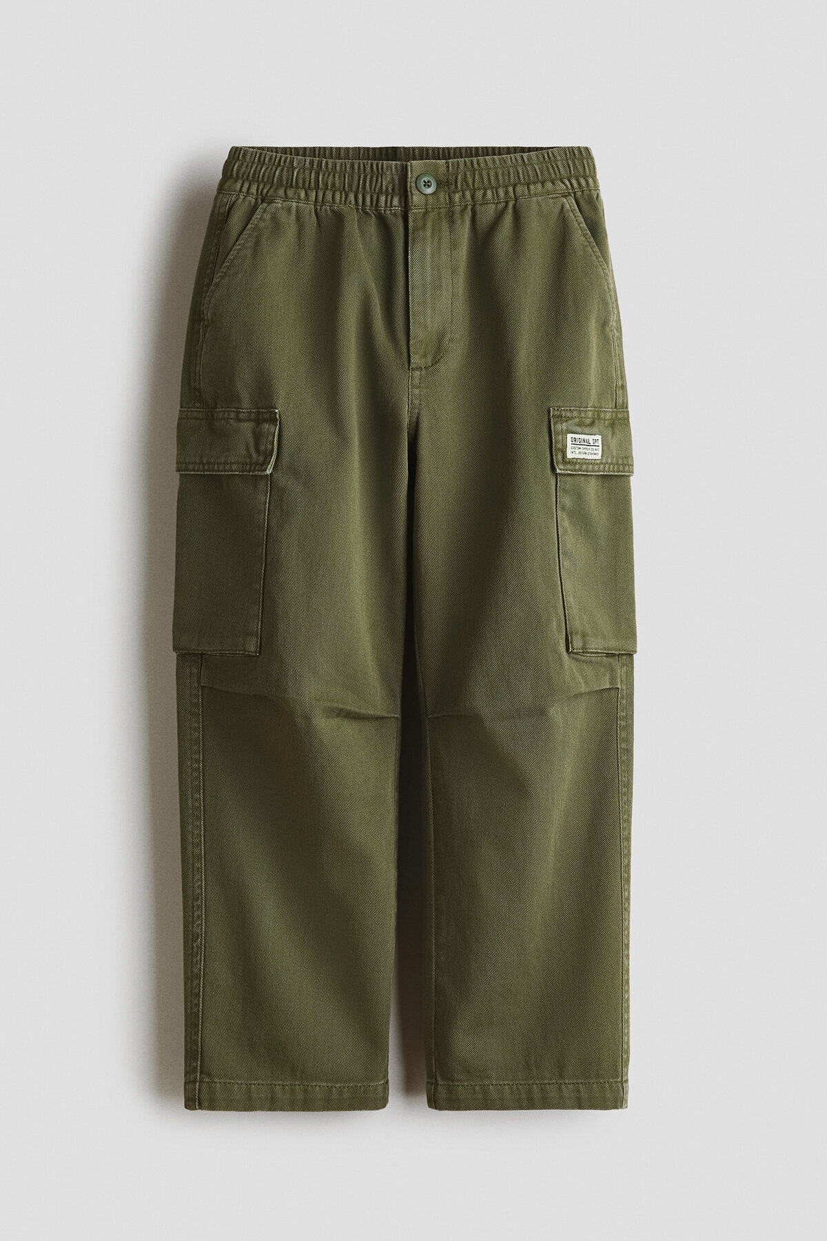شلوار کارگو نخی اچ اند ام شلوار H&M
