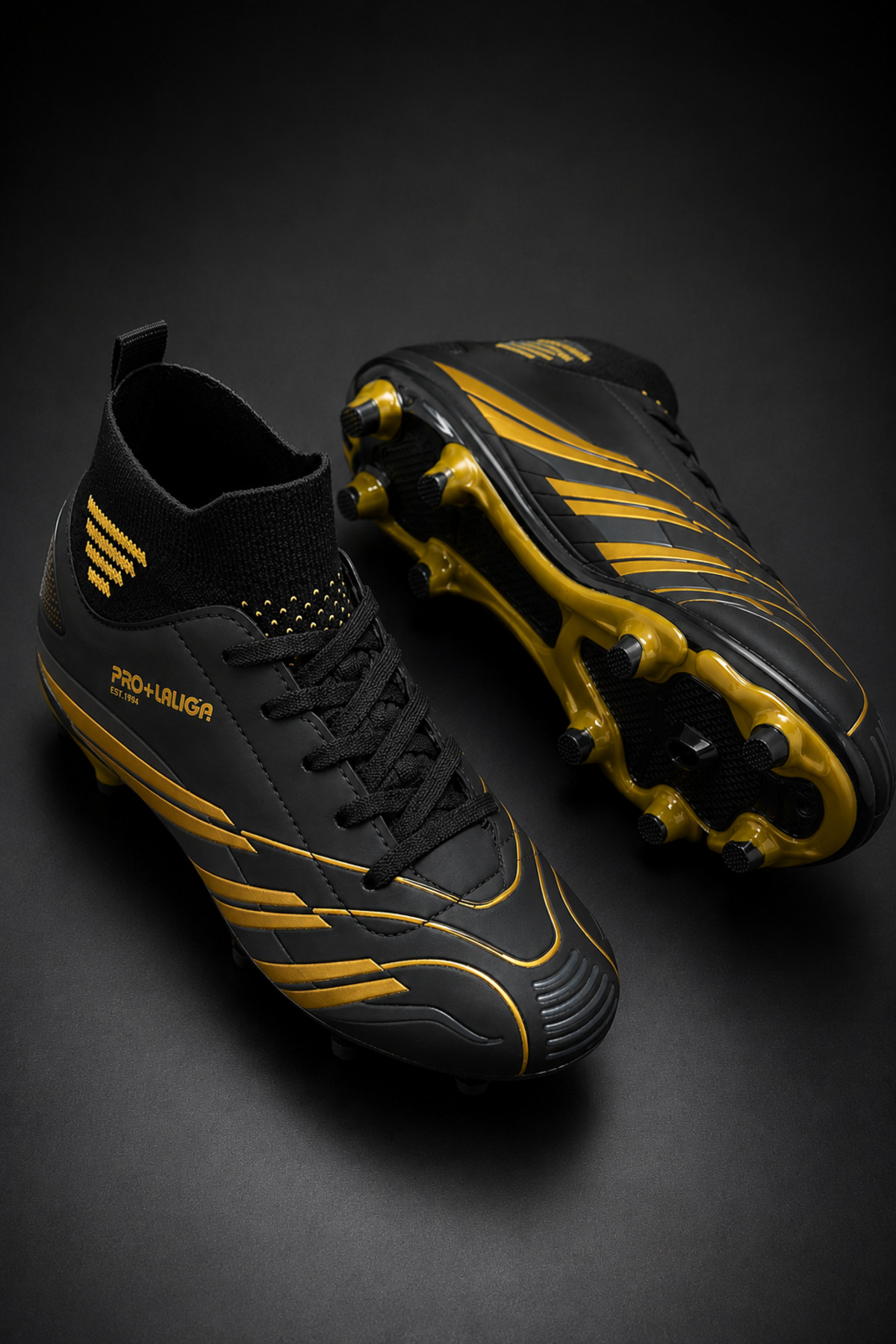 AİRBOOM Pro+Laliga Çoraplı Halı Saha Ve Çim Zemin Kramponu Cocuk/Genç Unisex görsel 2