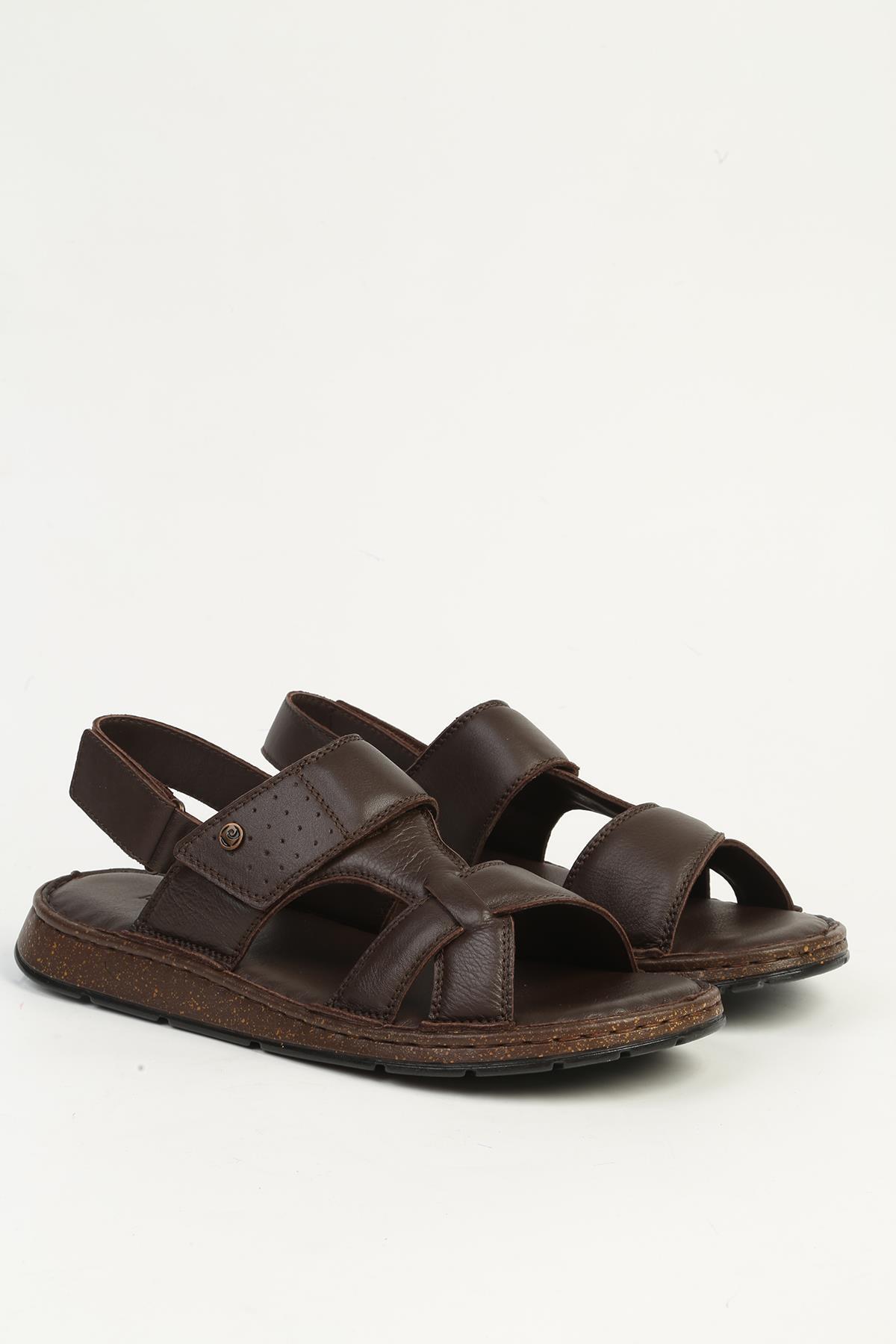 Pierre Cardin Erkek Kahve Sandalet PC-7344 görsel 2