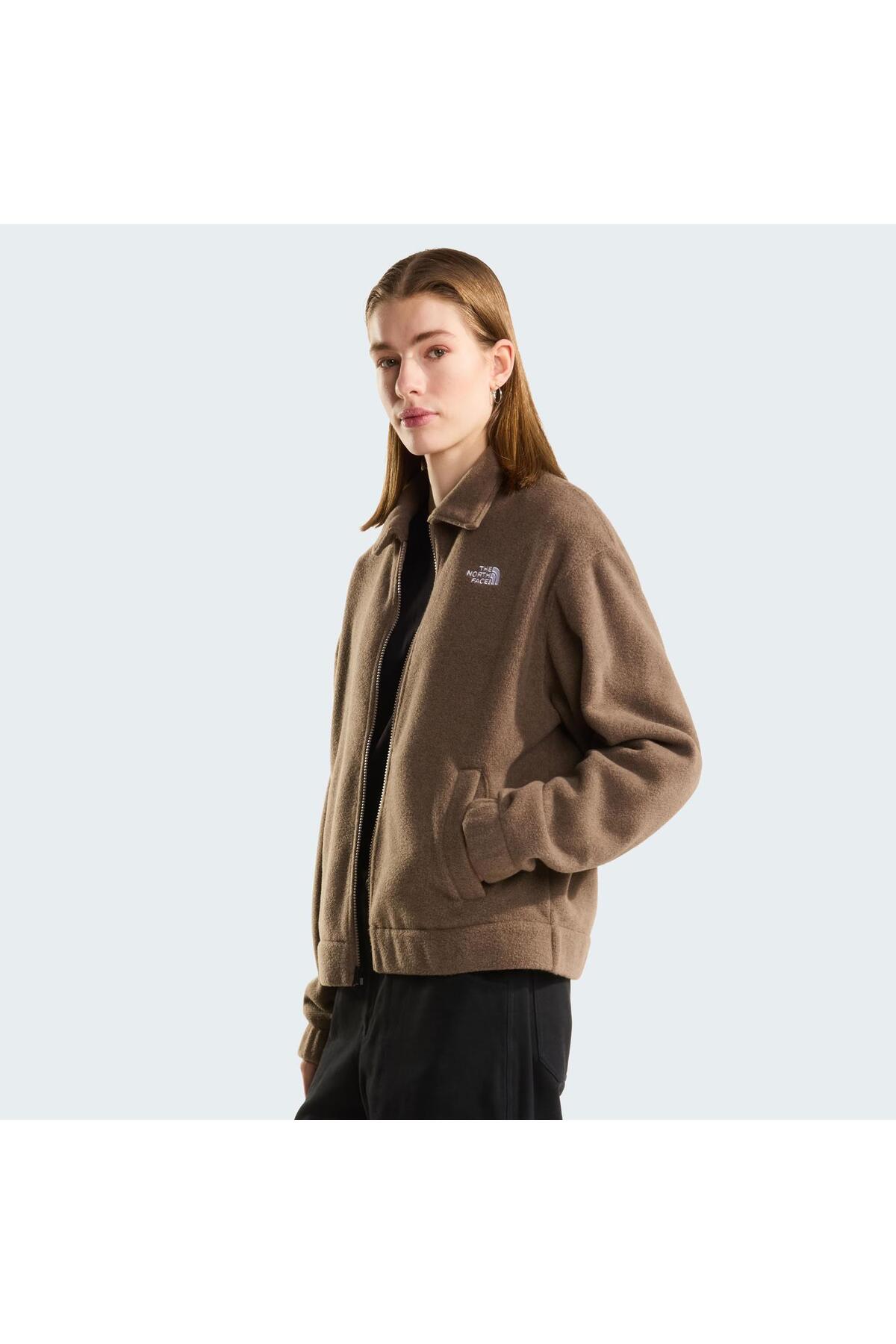 THE NORTH FACE W FLEECE COLLARED JACKET Kadın Ceket NF0A8J6KUS51 L görsel 3
