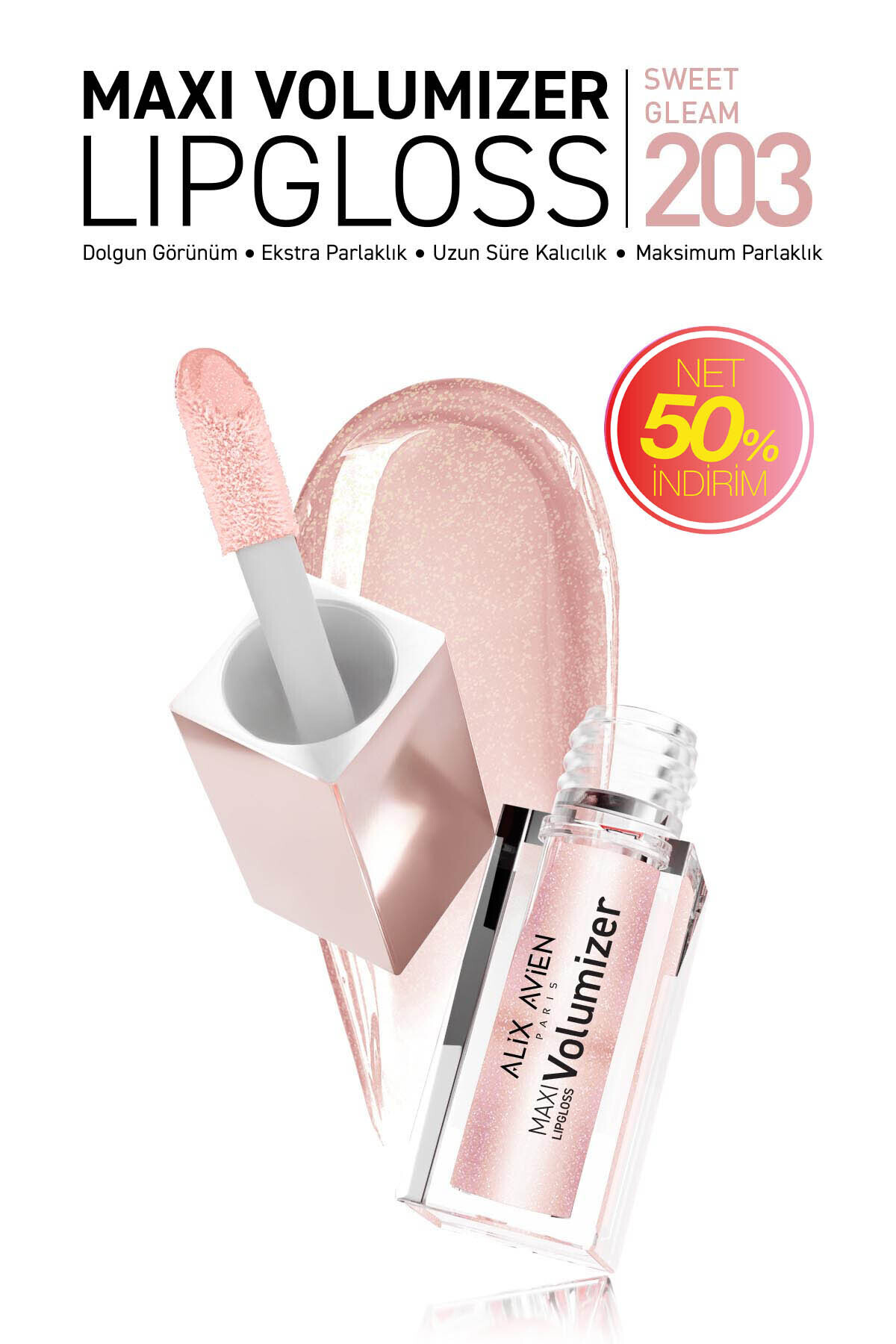 Alix Avien Maxivolumizer Lipgloss 203 - Magical Dust - Kalıcı ve