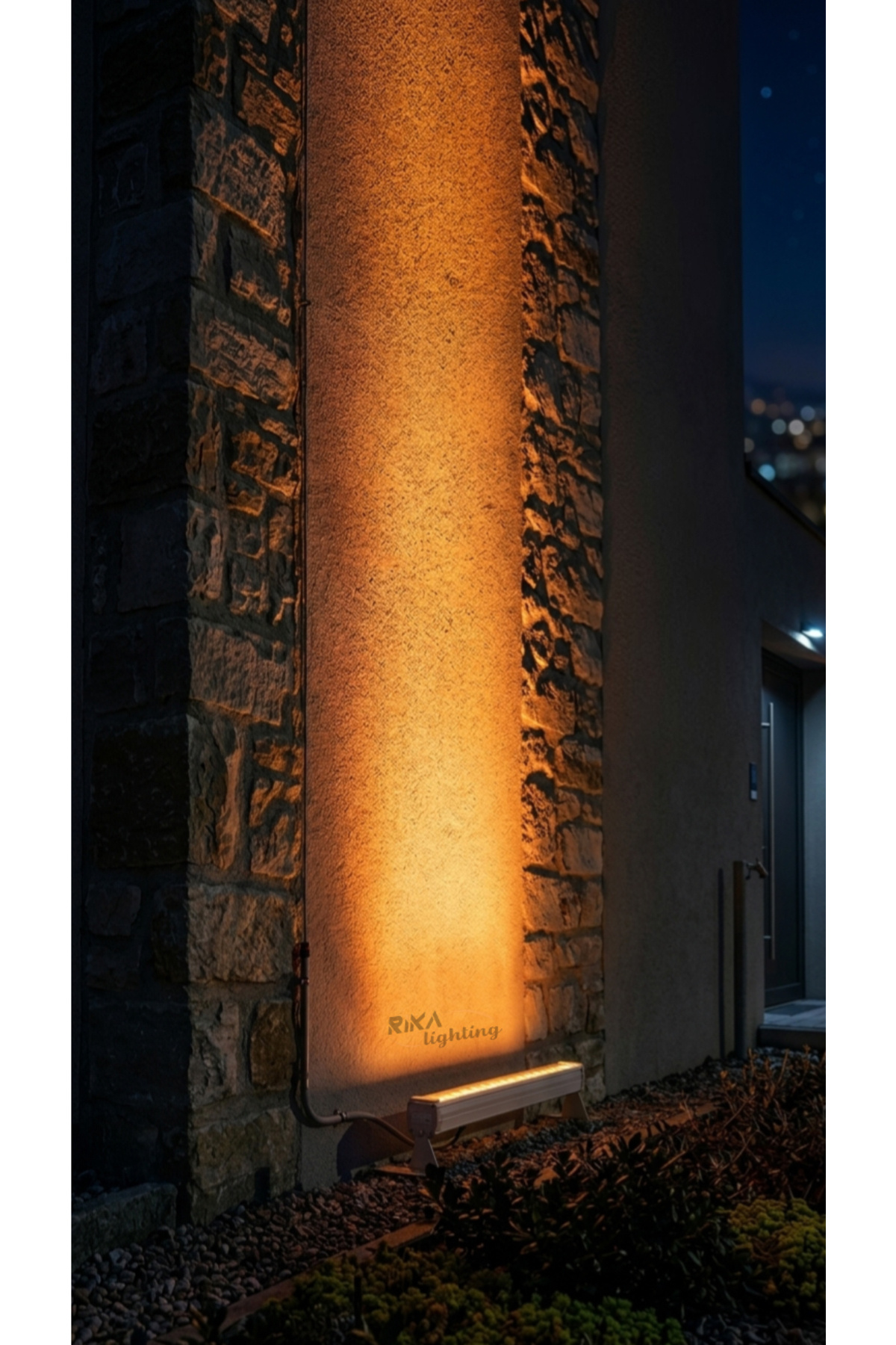 Rika Lighting 12w 35 cm Amber Rengi Led Duvar Boyama Led