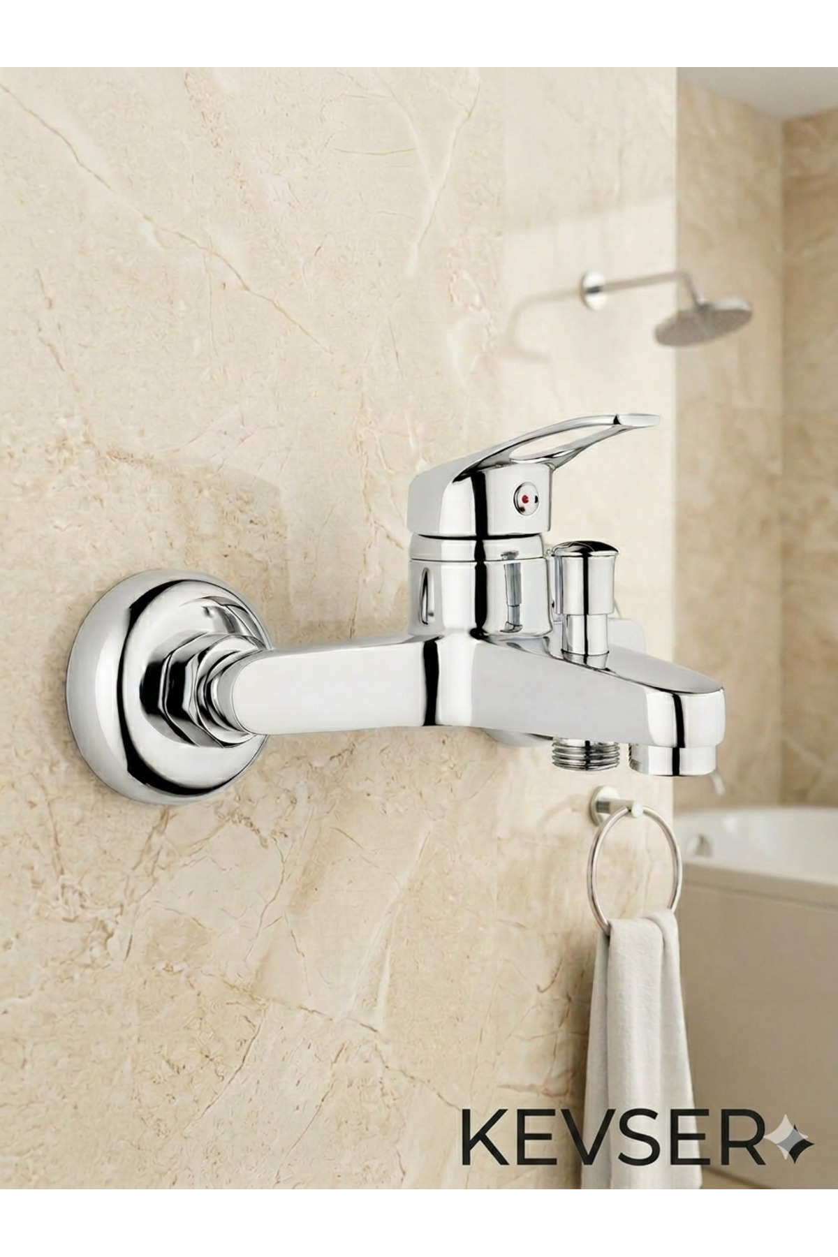 KS ARMATÜR KEVSER SU ARMATÜRLERİ Mix Banyo Bataryası Krom - Fiyatı, Yorumları