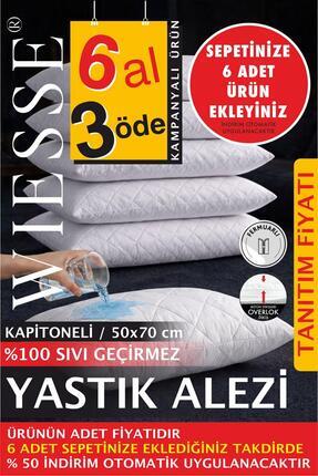 WİESSE %100 SIVI GEÇİRMEZ YASTIK ALEZİ - Fermuarlı - 50x70 cm - OTEL ve EV - ...