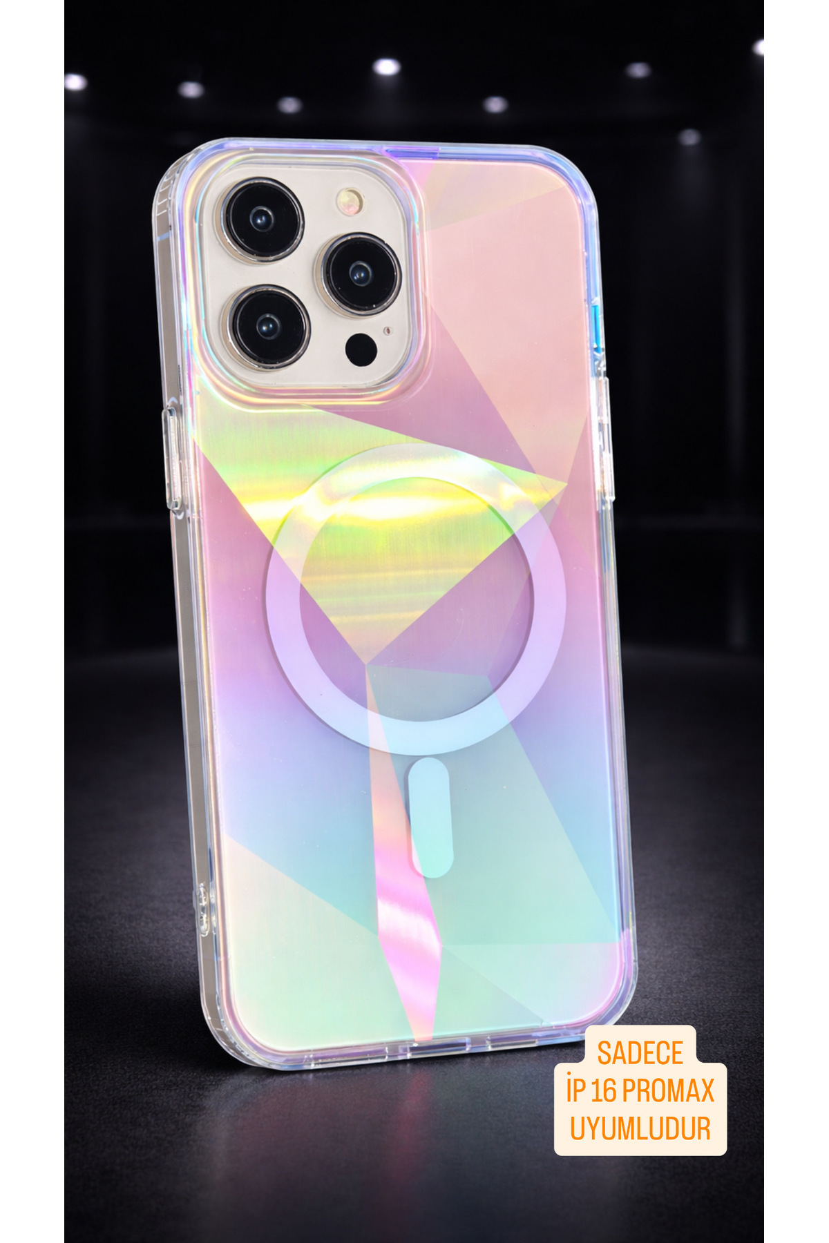 New Season ONLY İPHONE 16 PROMAX COMPATIBLE Premium Phone Case WITH Prism Hologram...