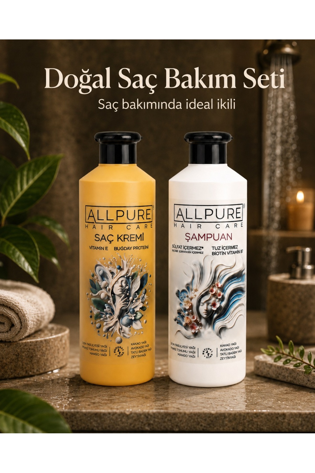 ALLPURE Hair Care Seti (Şampuan + Saç Kremi) — ALL-SM-SK-01