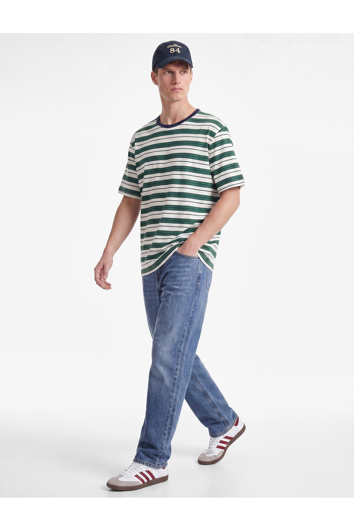 Koton Normal Bel Düz Paça Pamuklu Vintage Straight Fit Jean Pantolon